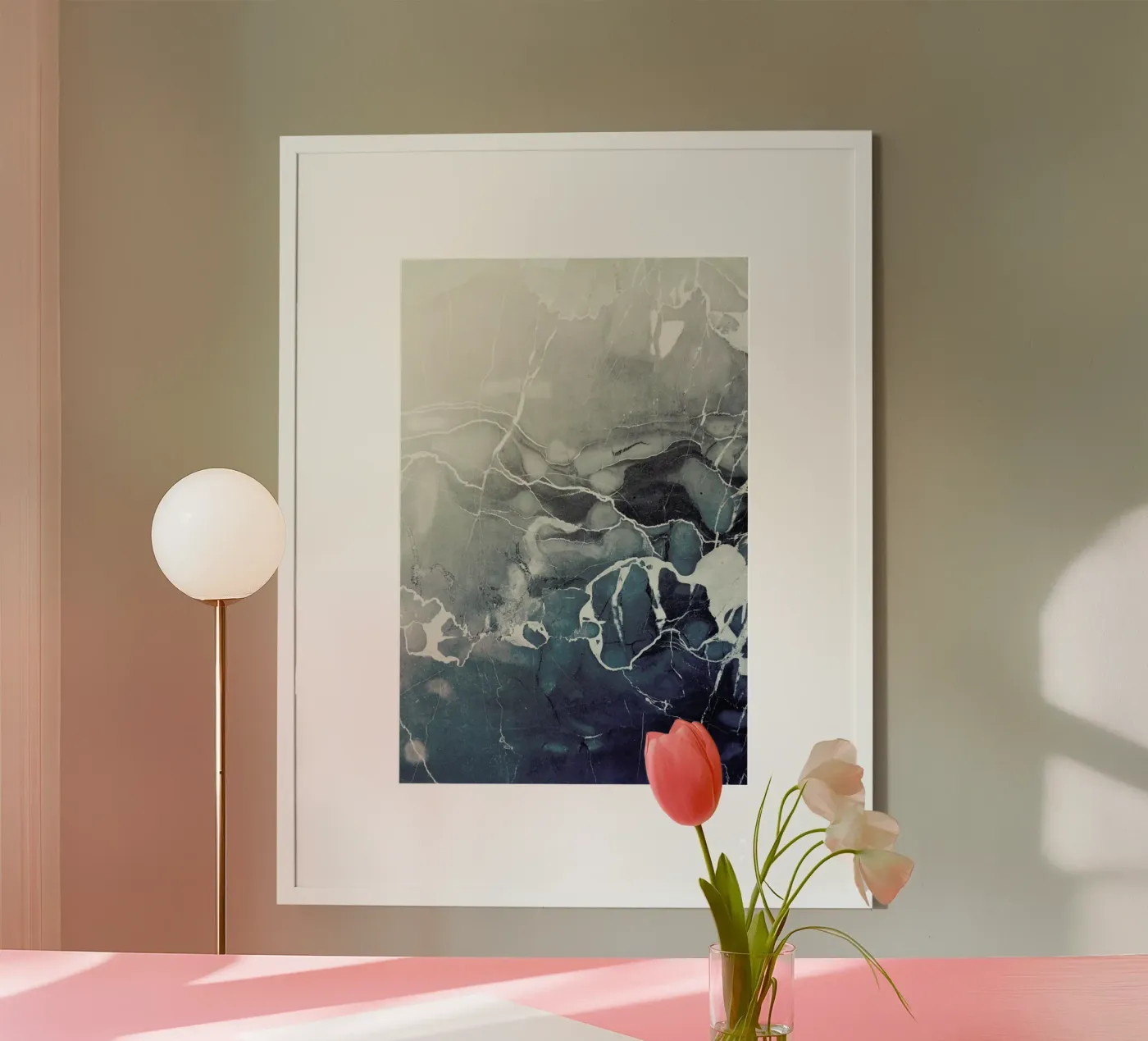 Blue Sea Marble poster da cafelab