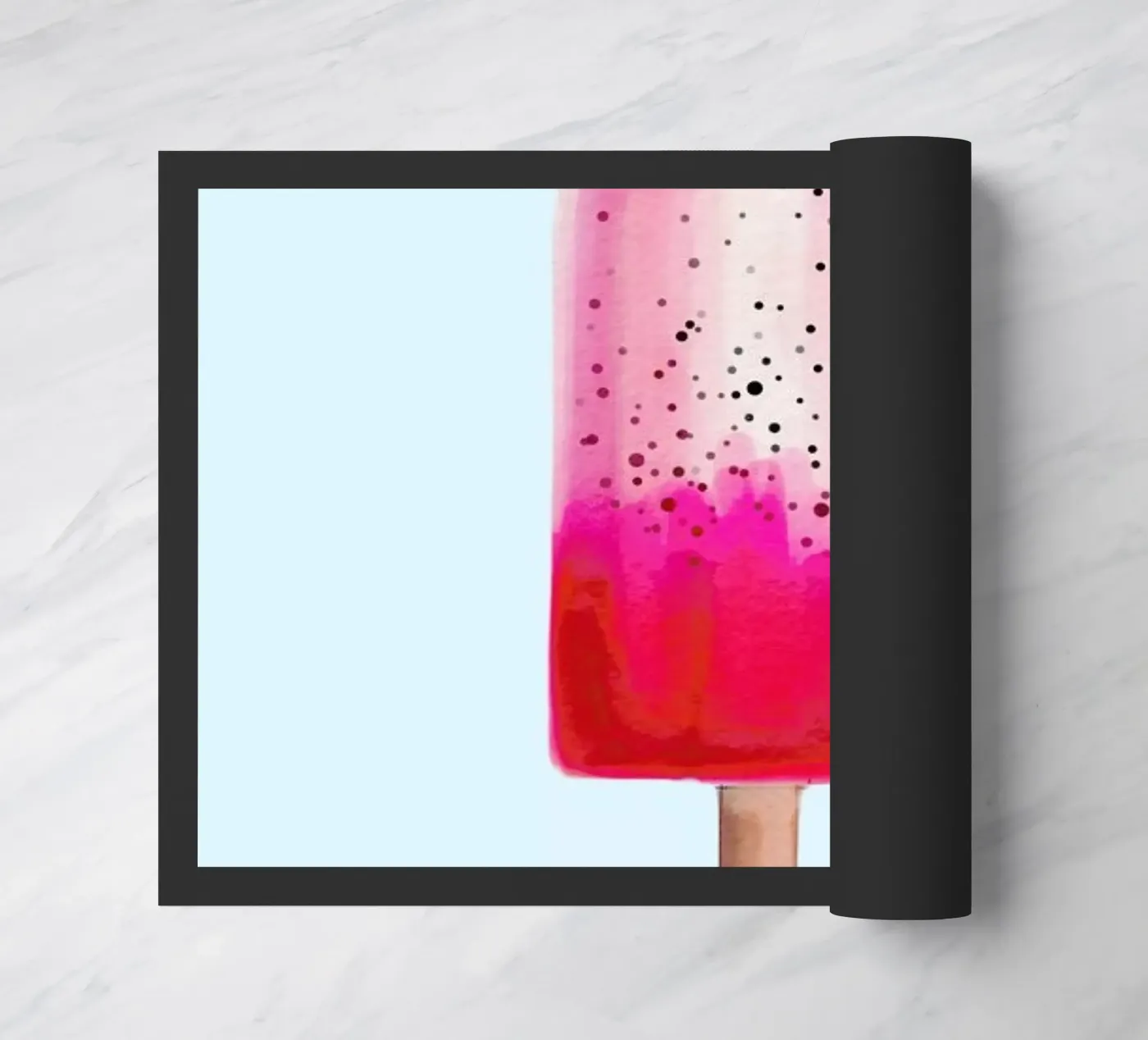 Dragonfruit Popsicle doormat by Tiny Wonder Co.