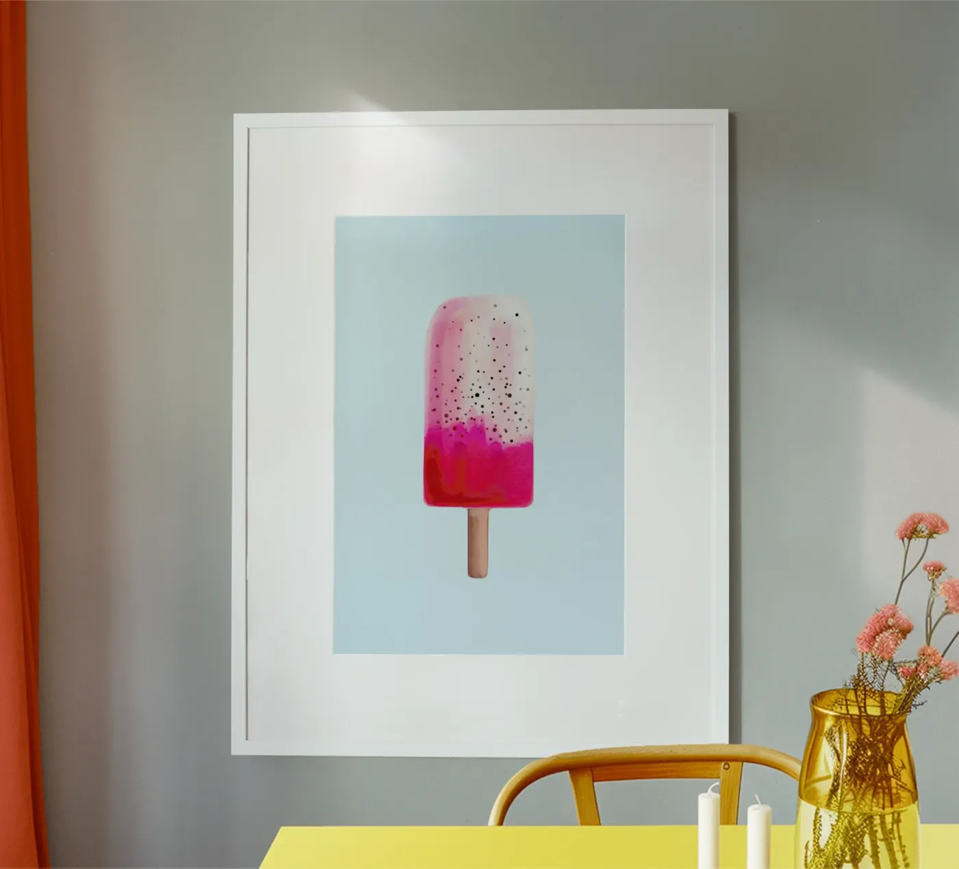 Dragonfruit Popsicle poster de cafelab