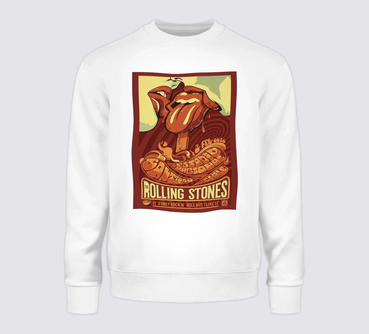 ROLLING STONES FUTURO IT'S ONLY ROCK N ROLL BUT I LIKE IT felpa da SoundStudio