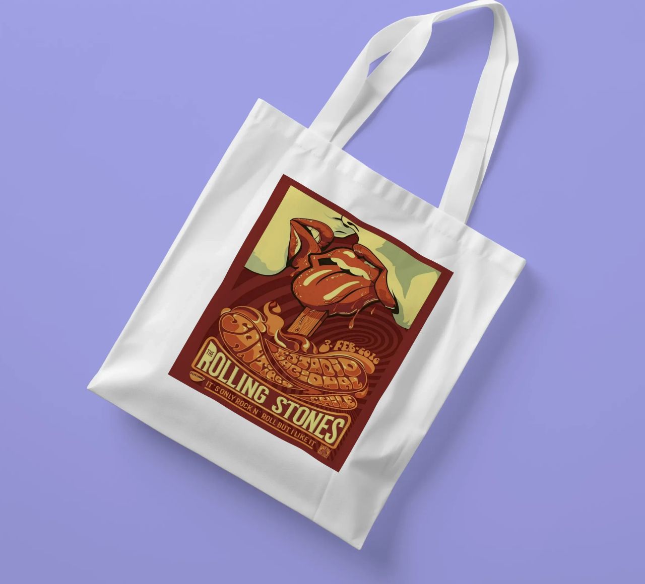 ROLLING STONES FUTURO IT'S ONLY ROCK N ROLL BUT I LIKE IT borsa in juta da SoundStudio