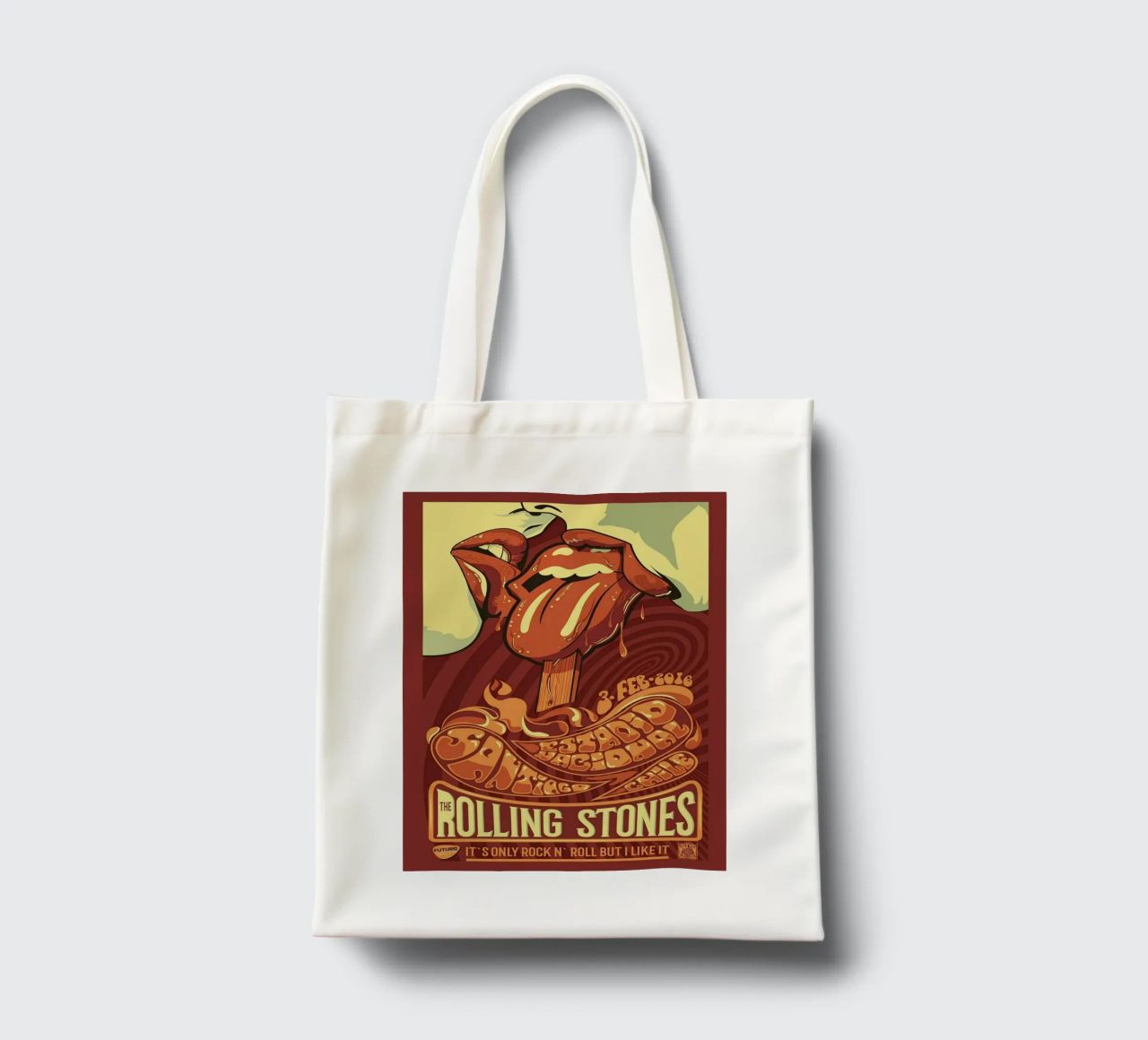 ROLLING STONES FUTURO IT'S ONLY ROCK N ROLL BUT I LIKE IT borsa in juta da SoundStudio