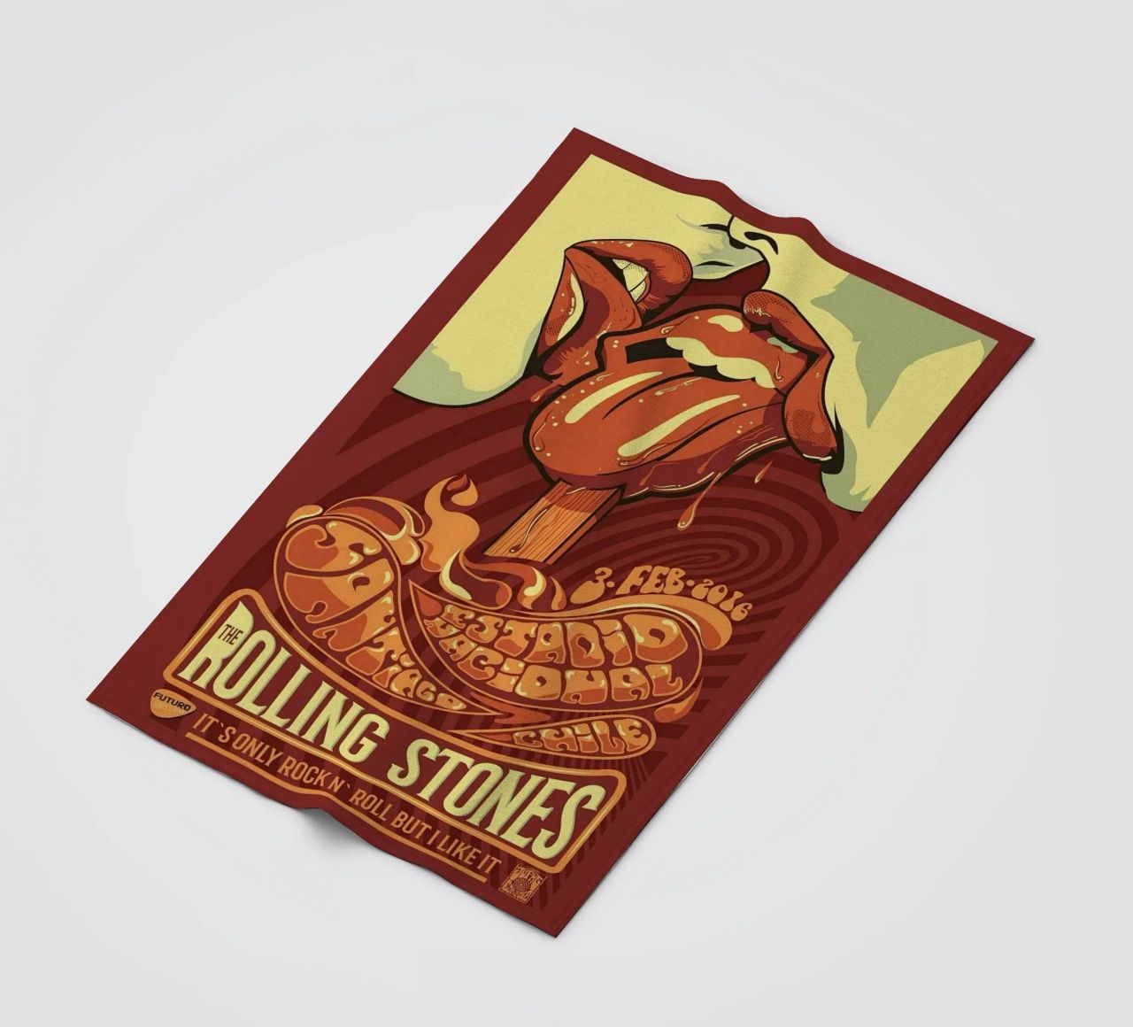 ROLLING STONES FUTURO IT'S ONLY ROCK N ROLL BUT I LIKE IT coperta in pile da SoundStudio