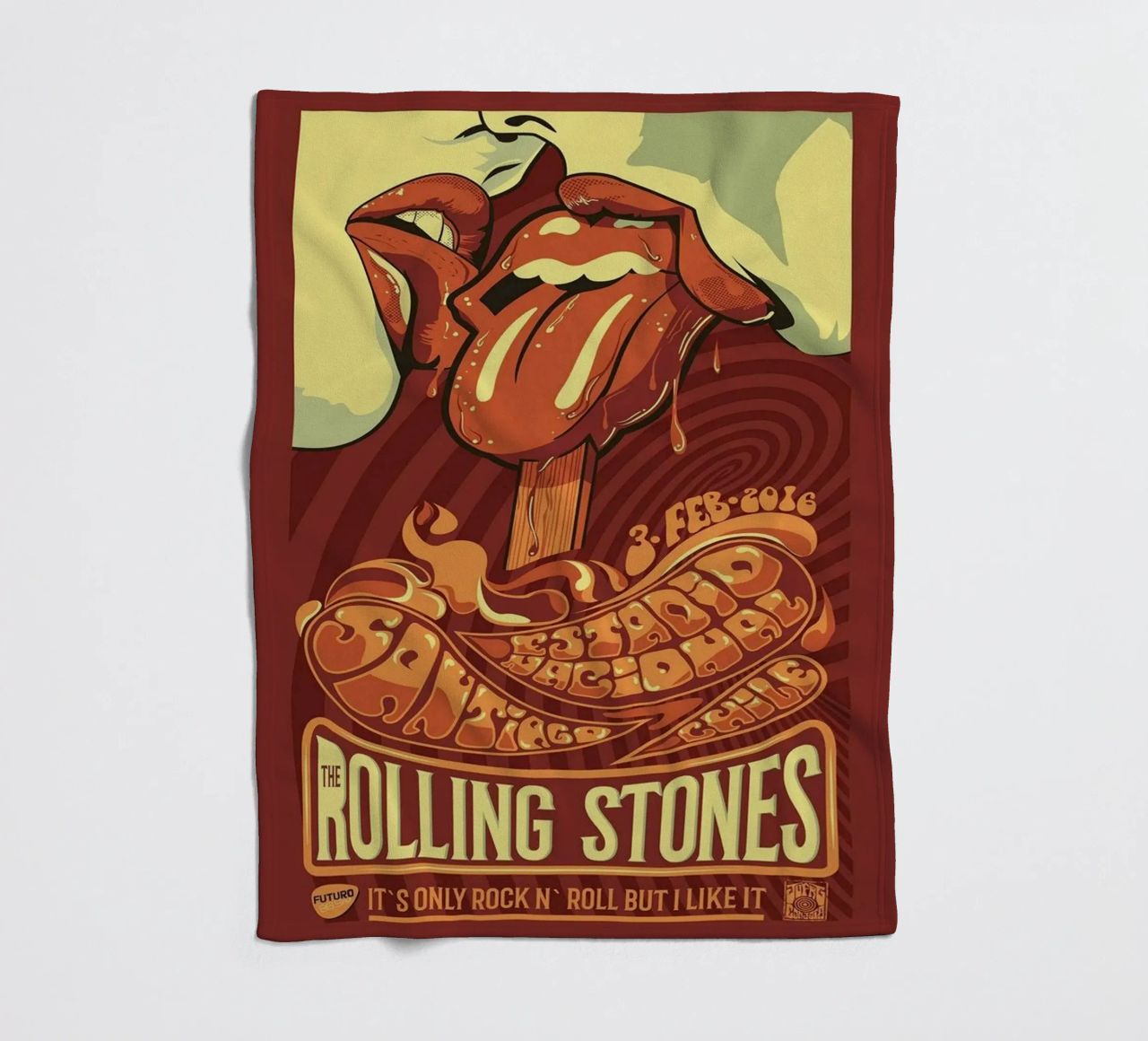ROLLING STONES FUTURO IT'S ONLY ROCK N ROLL BUT I LIKE IT coperta in pile da SoundStudio