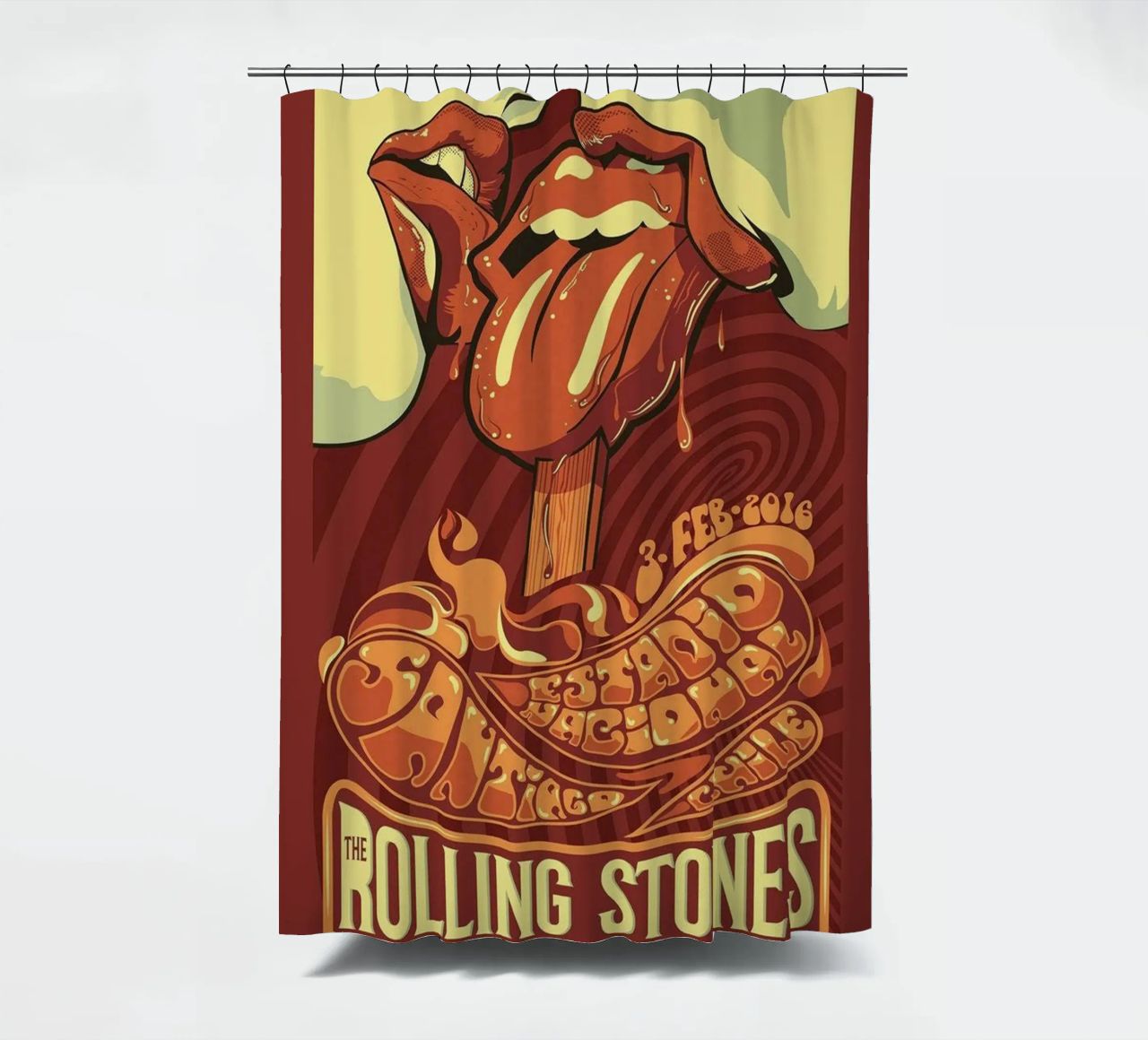 ROLLING STONES FUTURO IT'S ONLY ROCK N ROLL BUT I LIKE IT tenda da doccia da SoundStudio