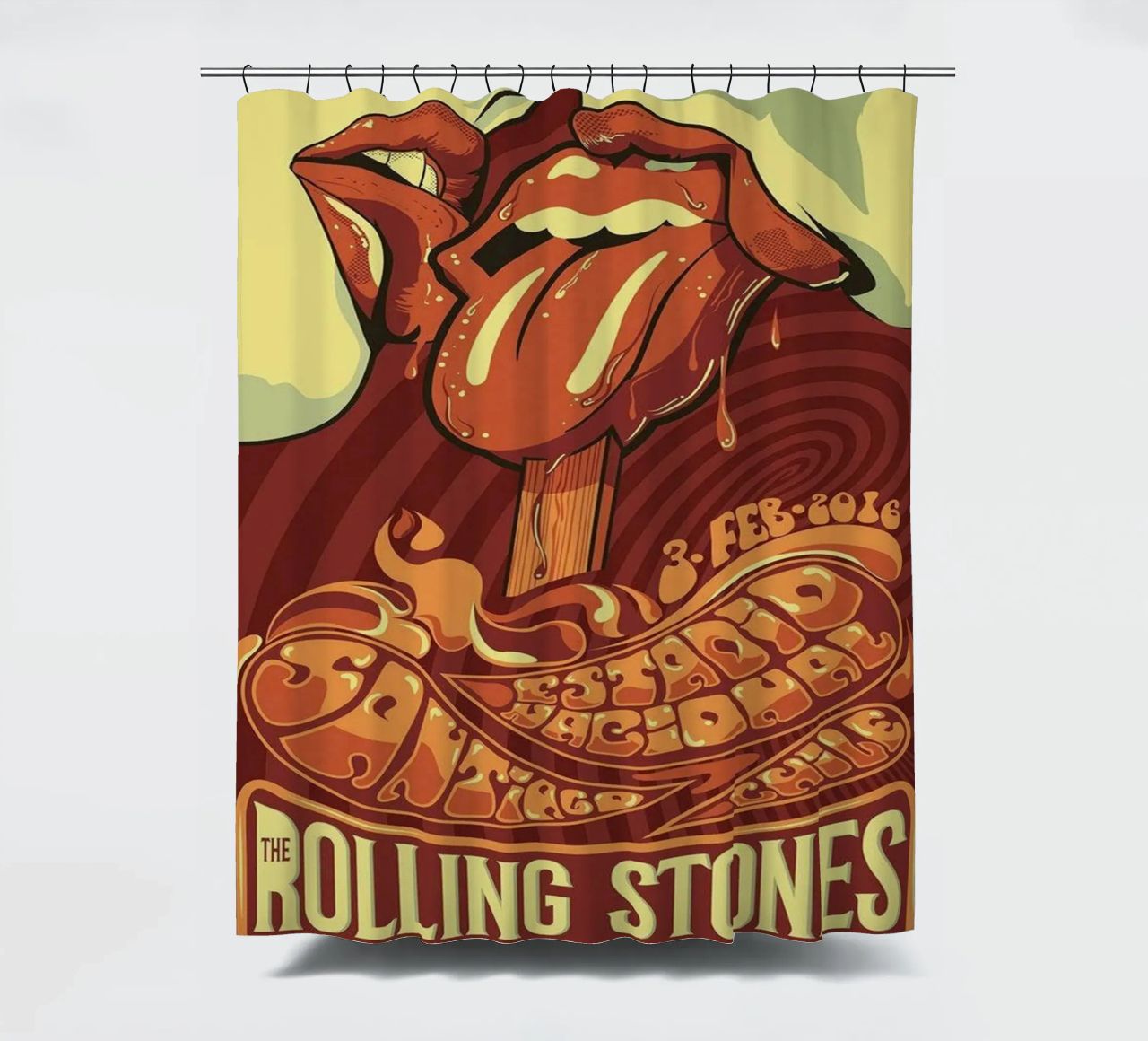 ROLLING STONES FUTURO IT'S ONLY ROCK N ROLL BUT I LIKE IT tenda da doccia da SoundStudio