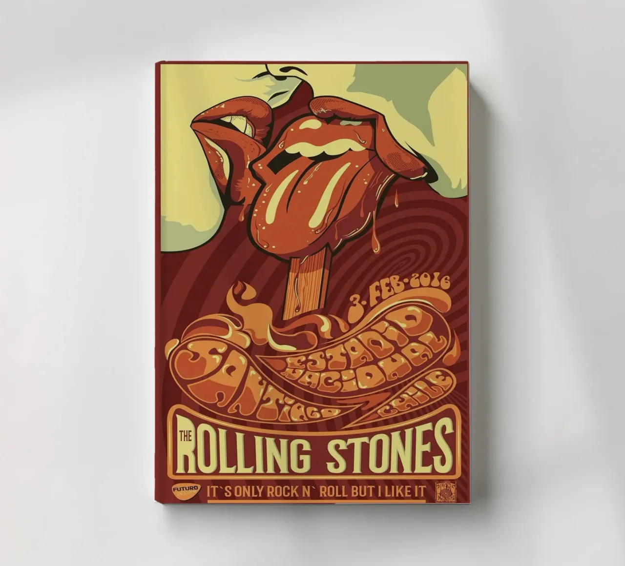 ROLLING STONES FUTURO IT'S ONLY ROCK N ROLL BUT I LIKE IT notitieboek van SoundStudio