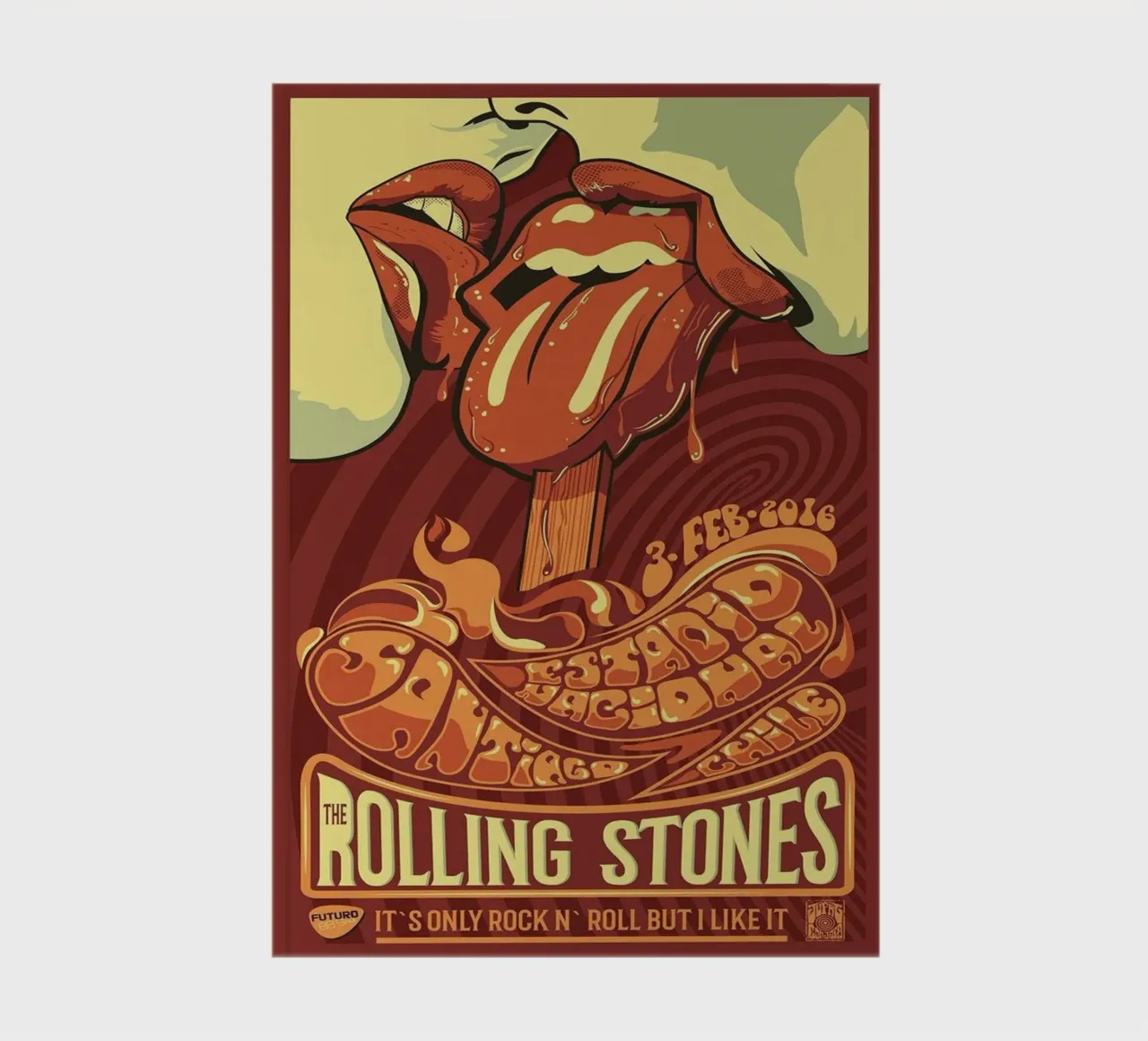 ROLLING STONES FUTURO IT'S ONLY ROCK N ROLL BUT I LIKE IT notitieboek van SoundStudio
