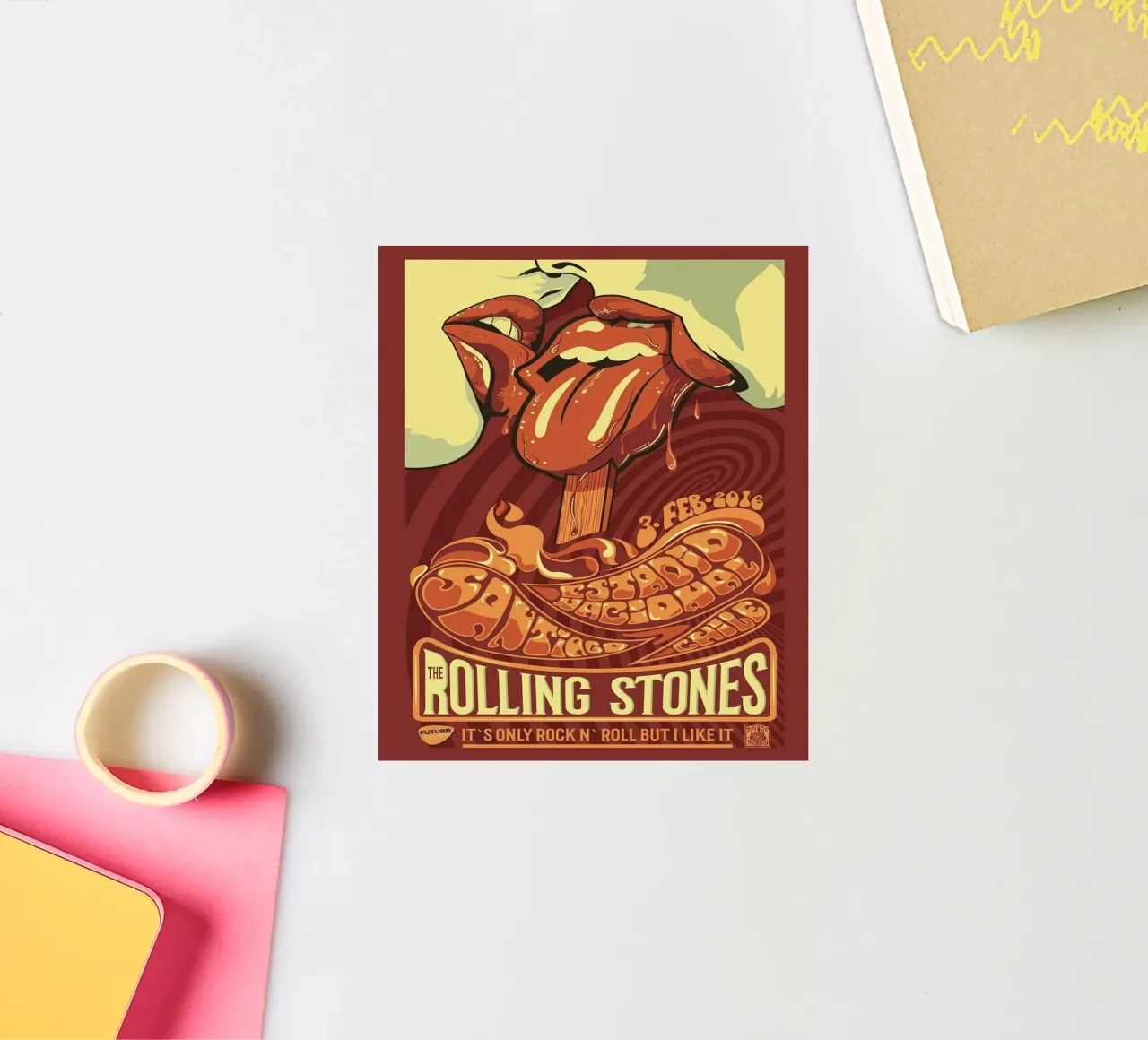 ROLLING STONES FUTURO IT'S ONLY ROCK N ROLL BUT I LIKE IT adesivo da SoundStudio