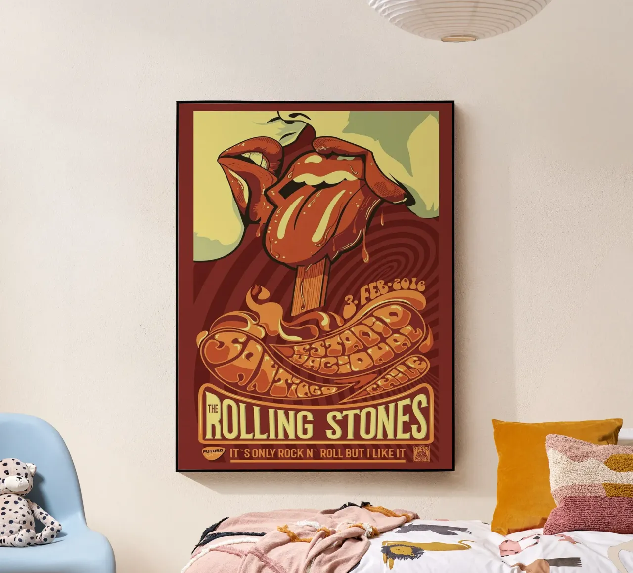 ROLLING STONES FUTURO IT'S ONLY ROCK N ROLL BUT I LIKE IT Acryl-Glas von SoundStudio