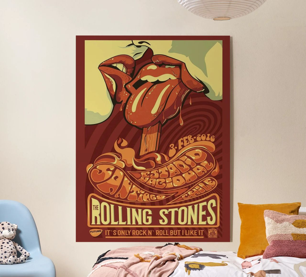 ROLLING STONES FUTURO IT'S ONLY ROCK N ROLL BUT I LIKE IT plexiglass da SoundStudio