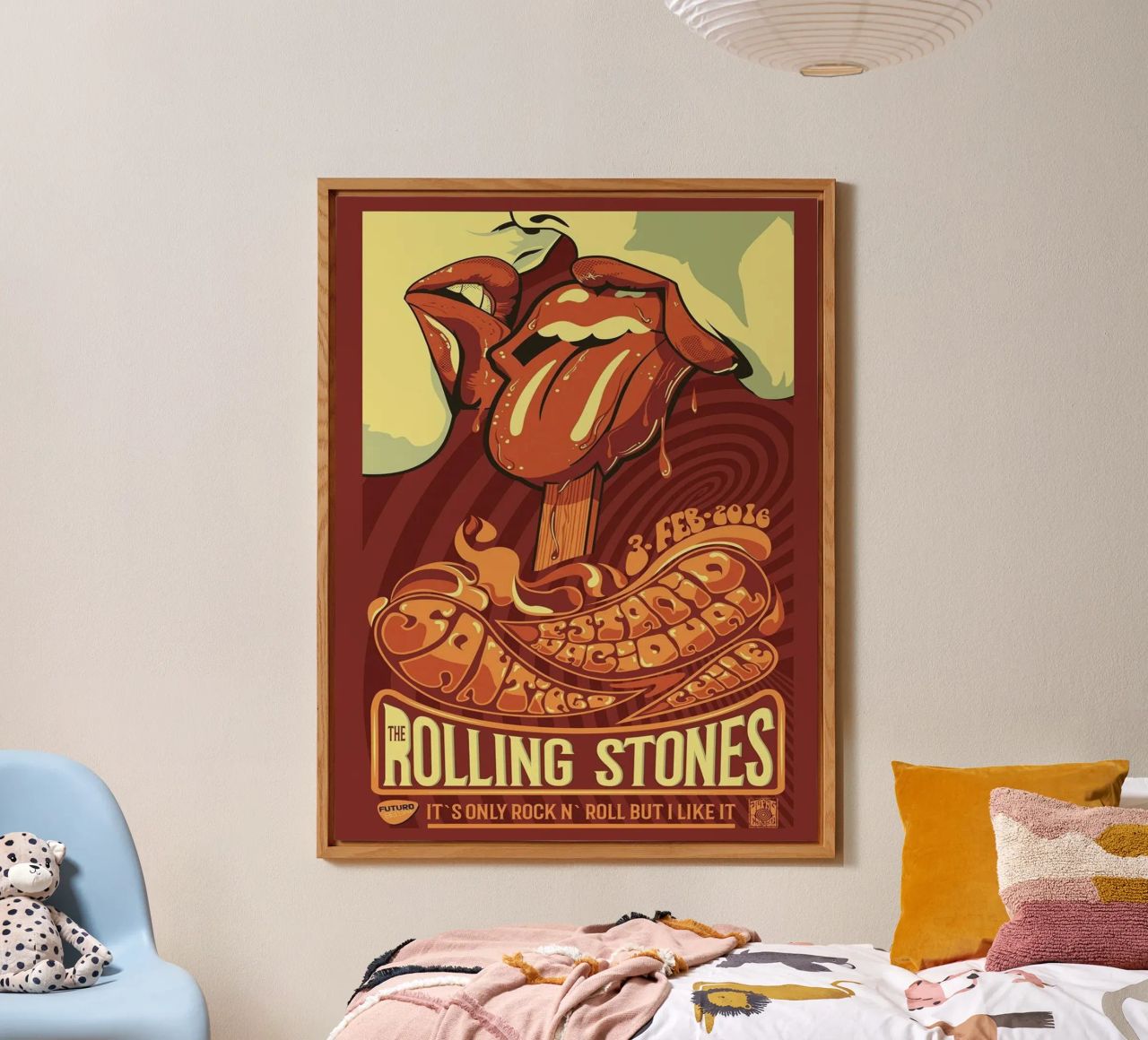 ROLLING STONES FUTURO IT'S ONLY ROCK N ROLL BUT I LIKE IT alluminio dibond da SoundStudio