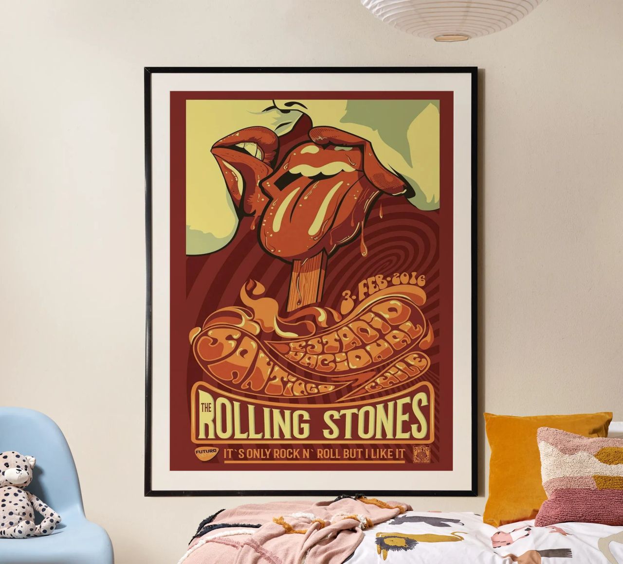 ROLLING STONES FUTURO IT'S ONLY ROCK N ROLL BUT I LIKE IT poster da SoundStudio