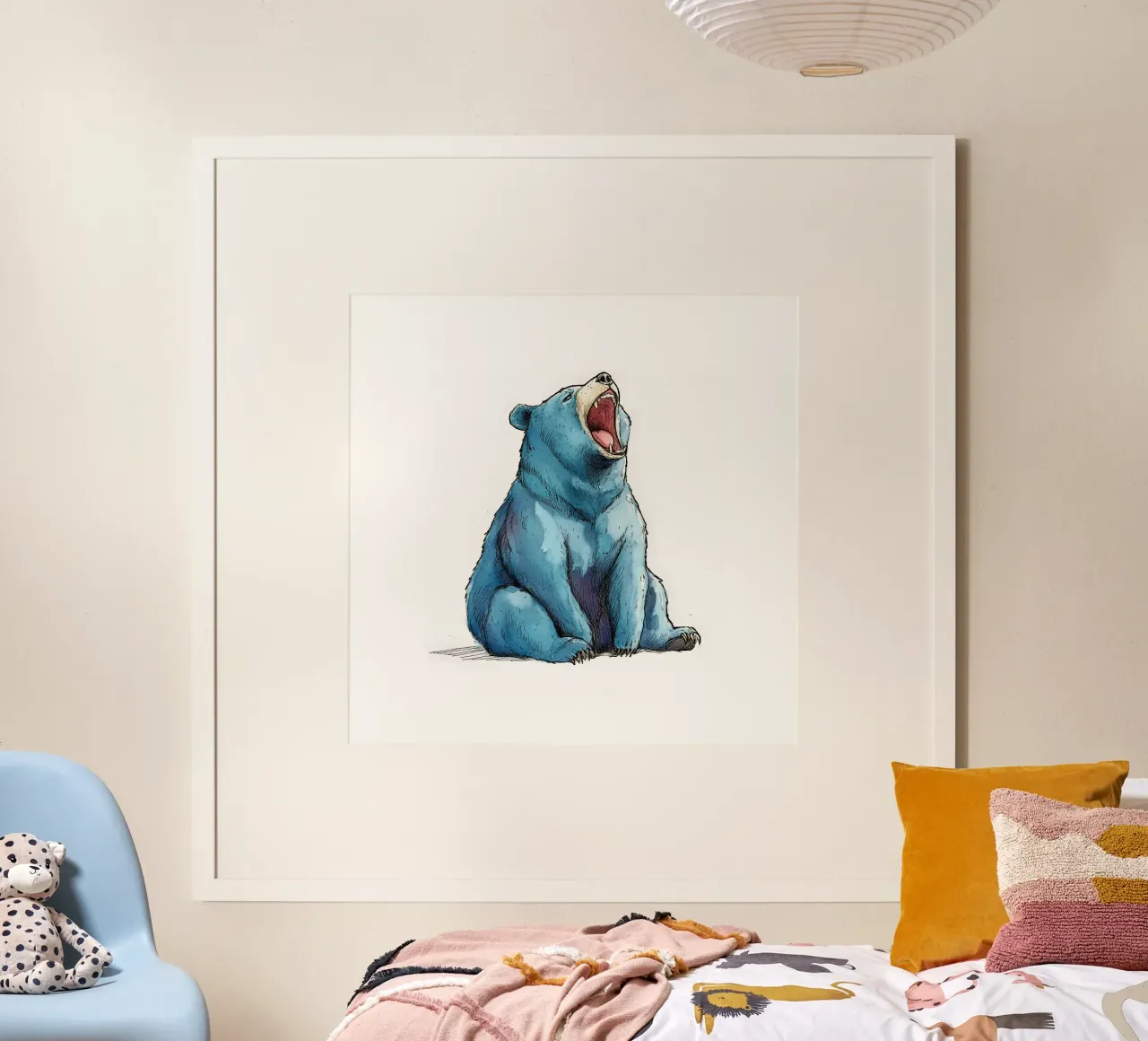 Comic BlauBär poster by Cat Grafic Design