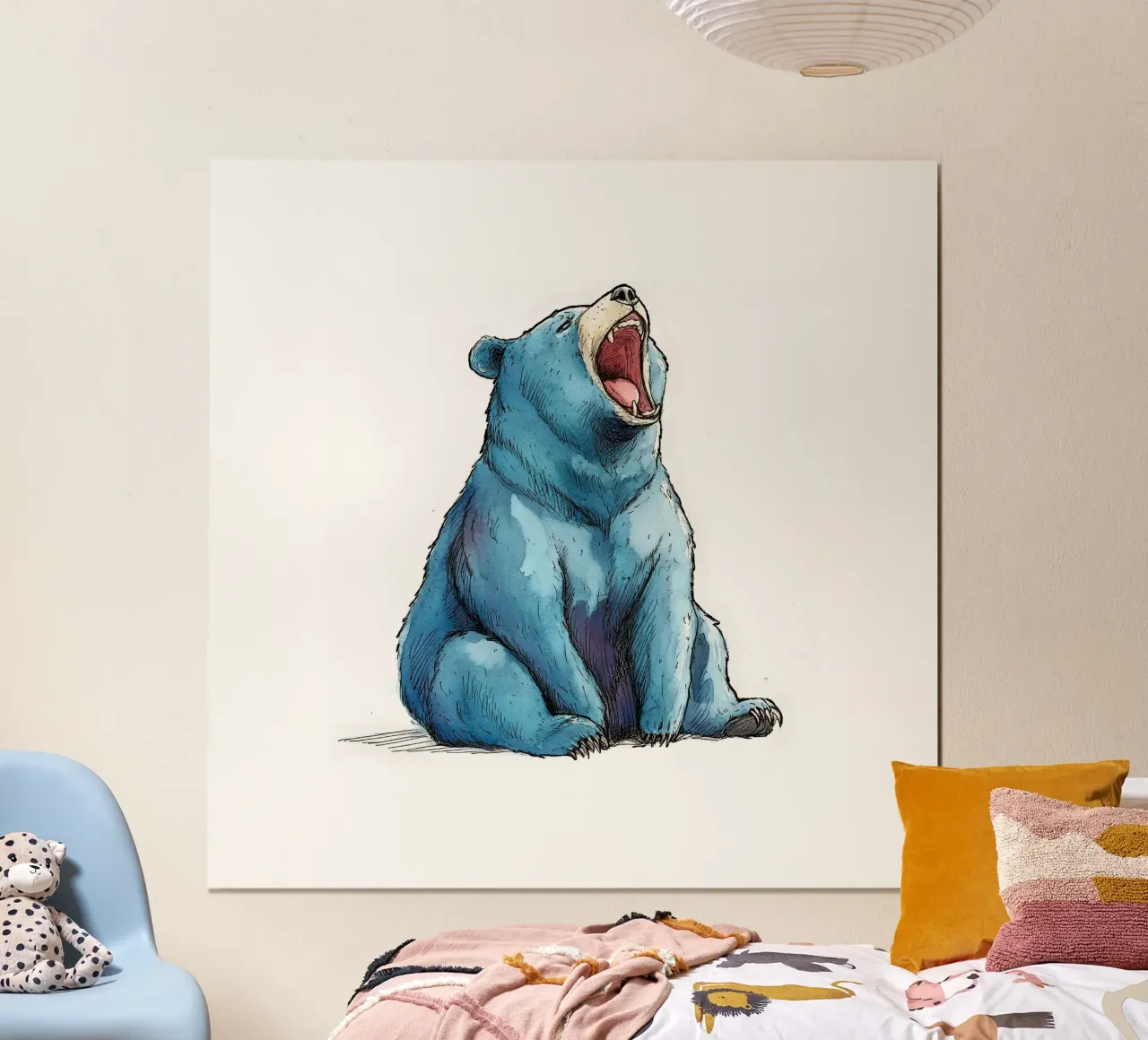 Comic BlauBär hahnemühle by Cat Grafic Design
