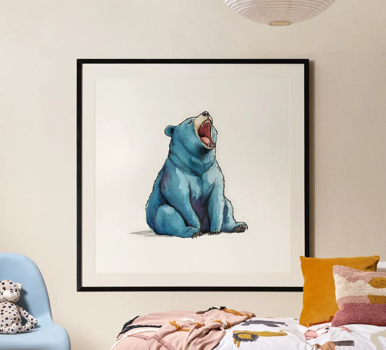 Comic BlauBär poster by Cat Grafic Design