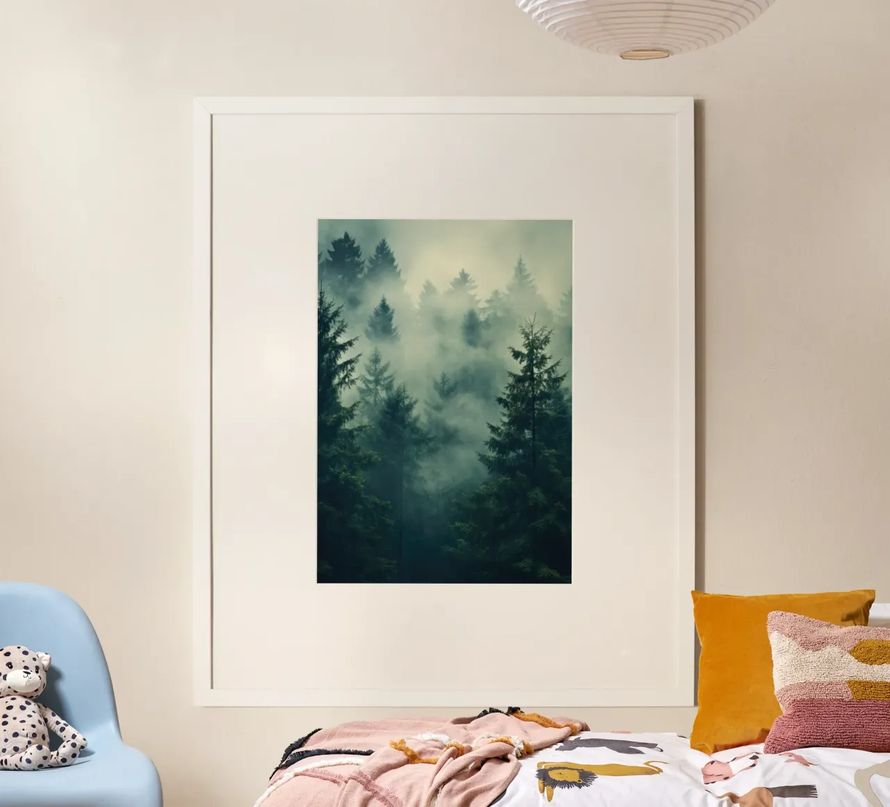 La foresta nella nebbia poster da PosterPrint