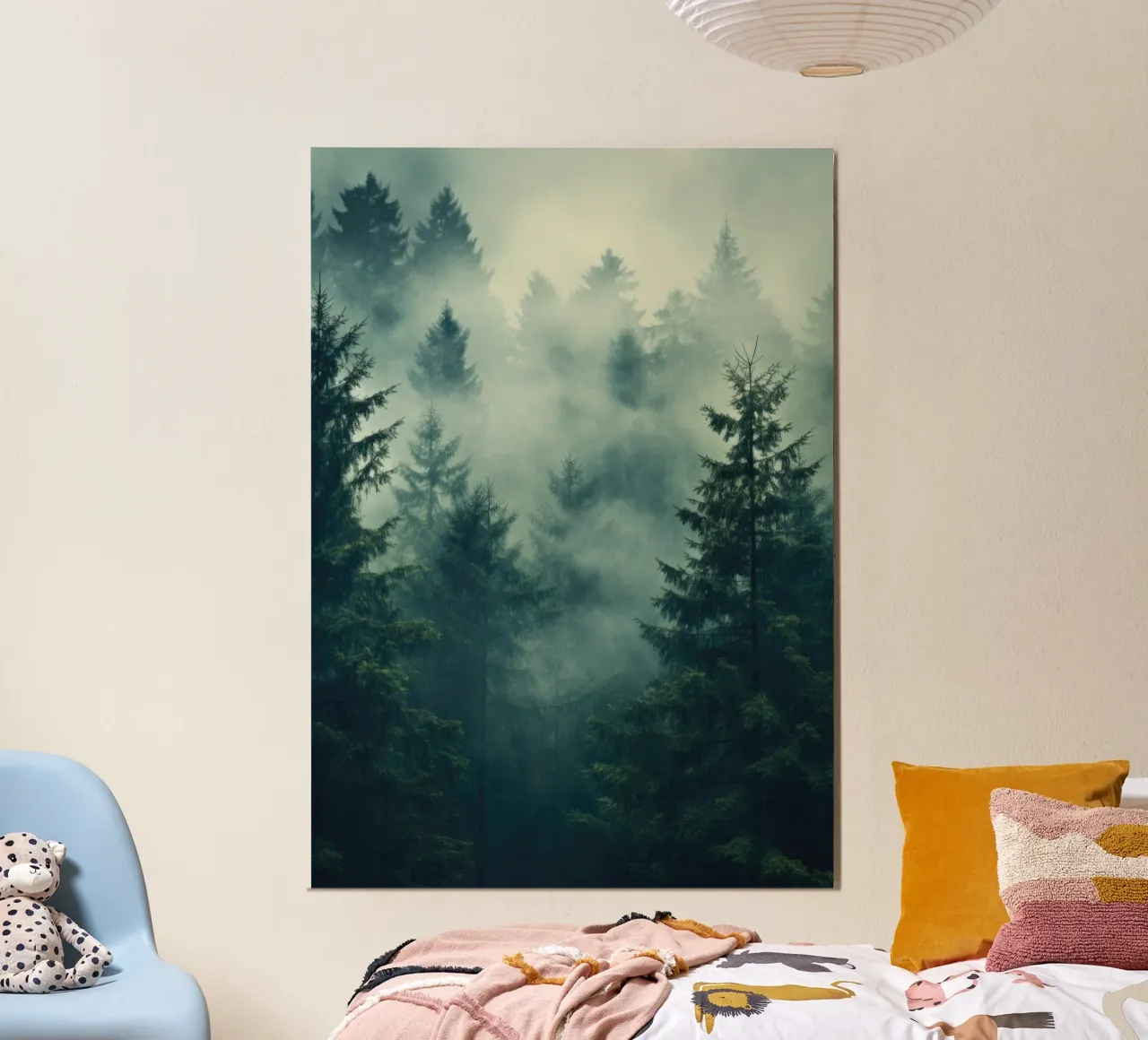 La foresta nella nebbia poster da PosterPrint