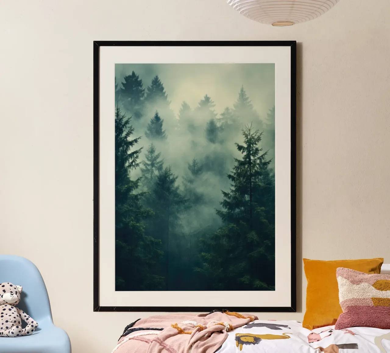 La foresta nella nebbia poster da PosterPrint