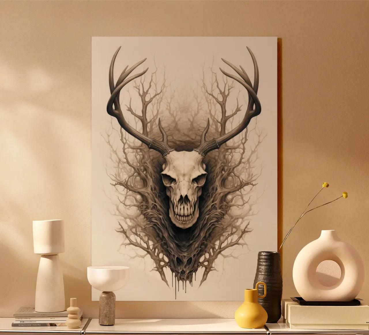 Scheletro di corna di cervo plexiglass da PosterPrint