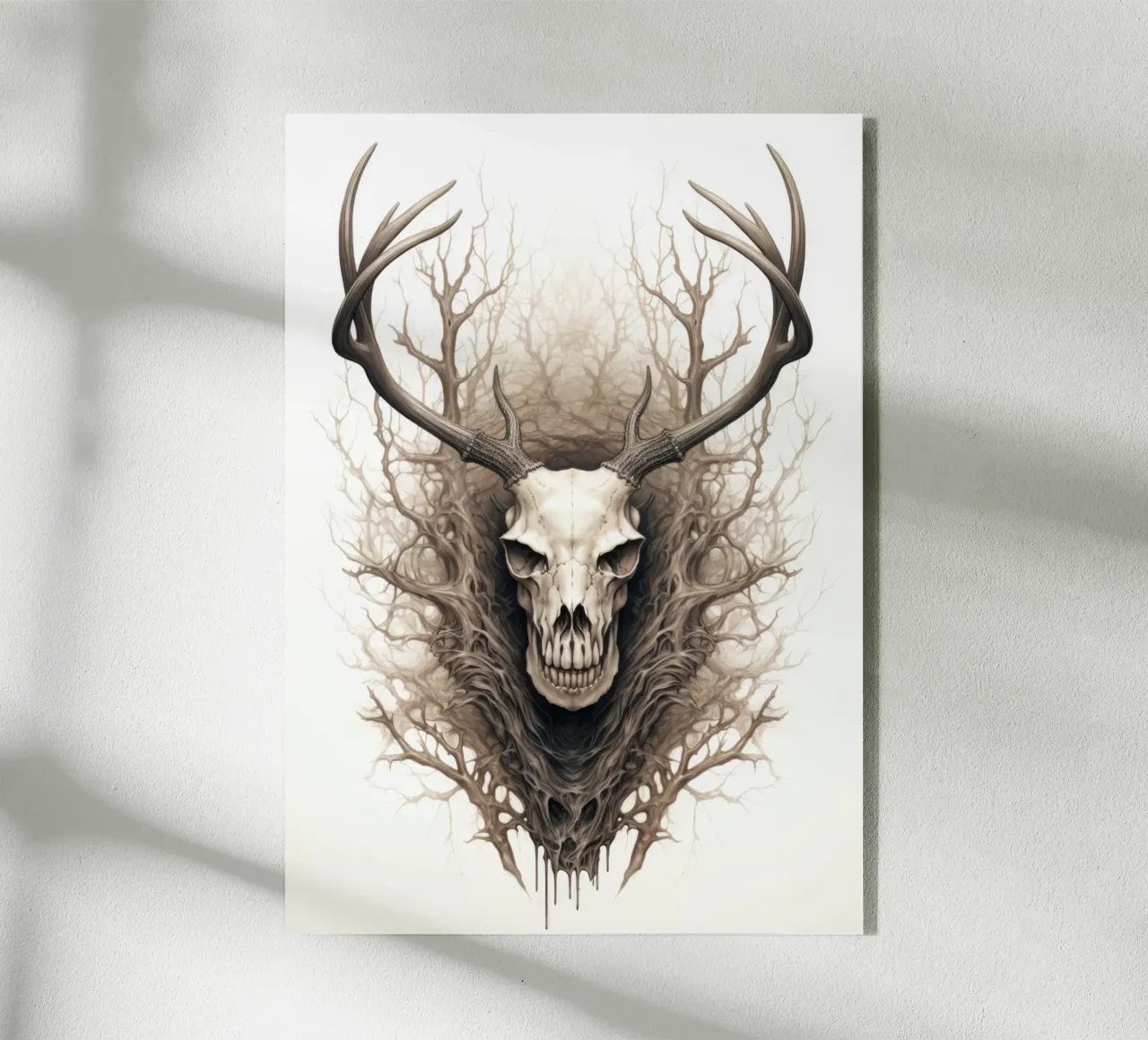 Scheletro di corna di cervo plexiglass da PosterPrint