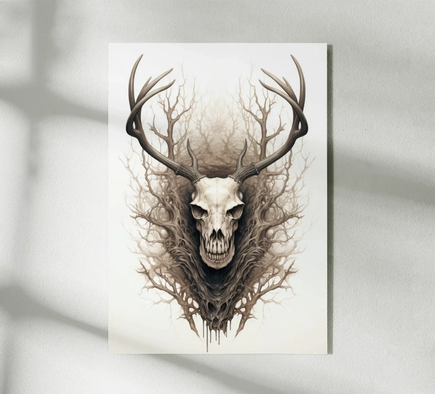 Scheletro di corna di cervo plexiglass da PosterPrint