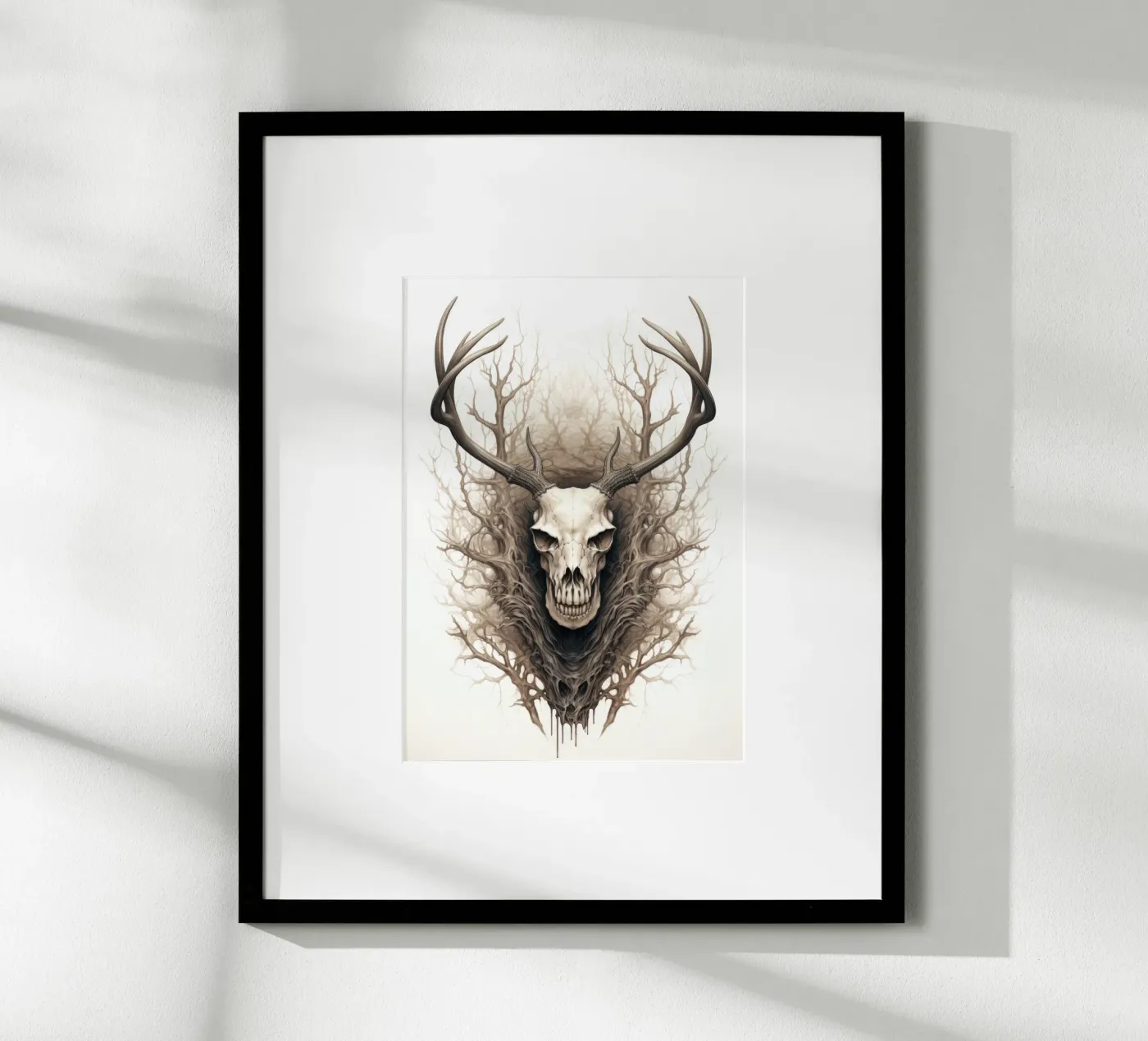 Squelette de cerf poster de PosterPrint