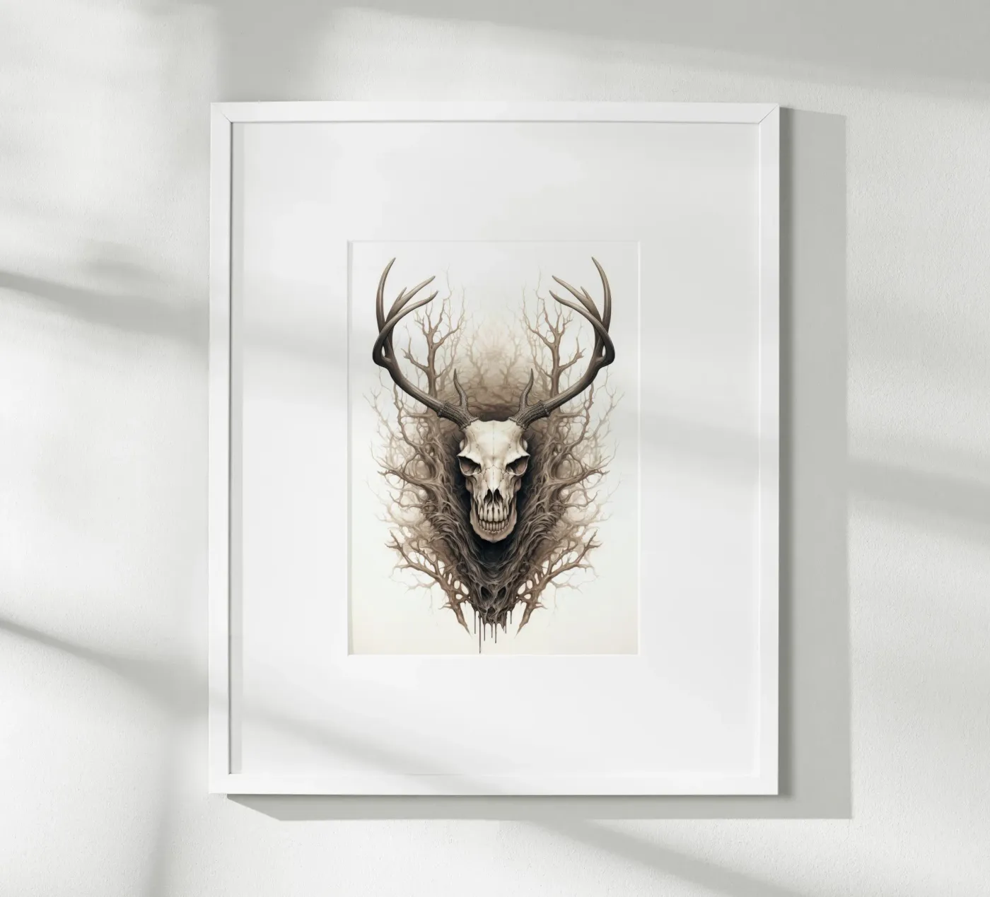 Squelette de cerf poster de PosterPrint