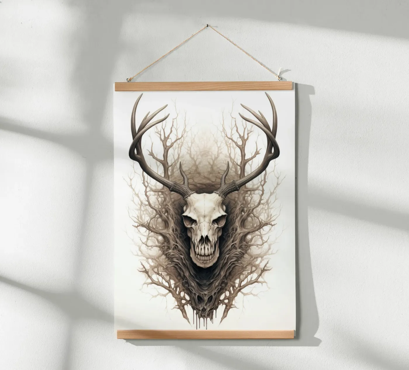 Squelette de cerf poster de PosterPrint