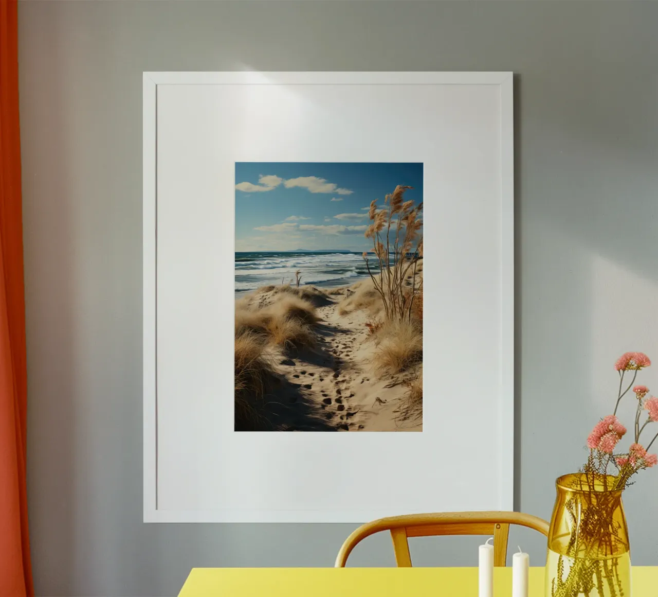 Strandromantik poster con telaio in alluminio da PosterPrint