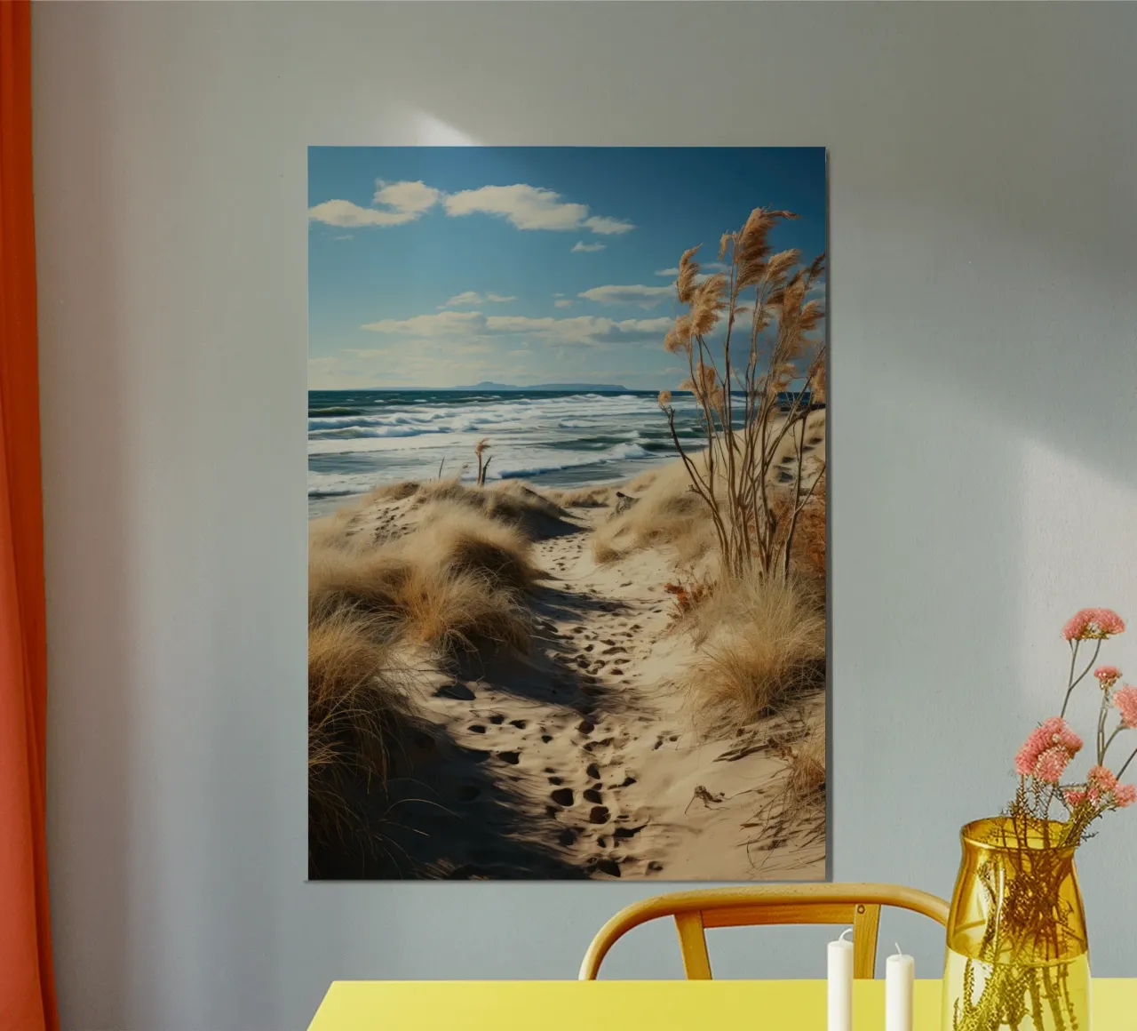 Strandromantik poster con telaio in alluminio da PosterPrint