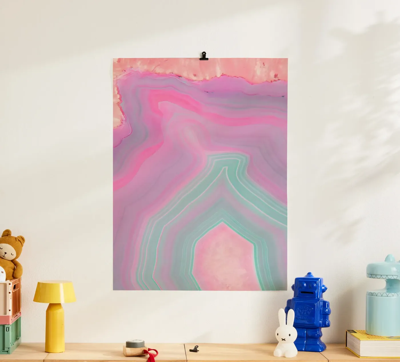 Pastel Agate poster da cafelab