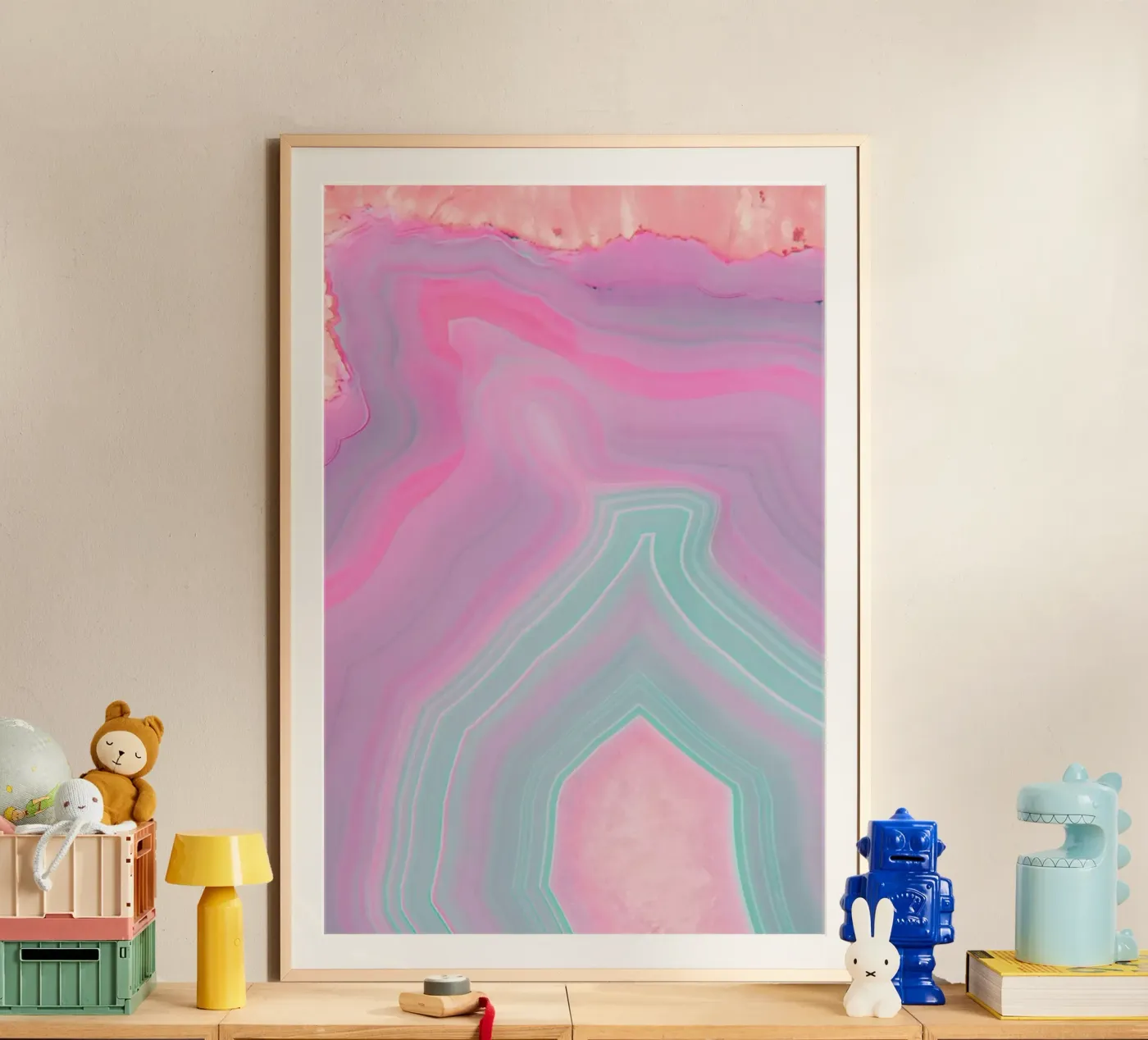Pastel Agate poster da cafelab