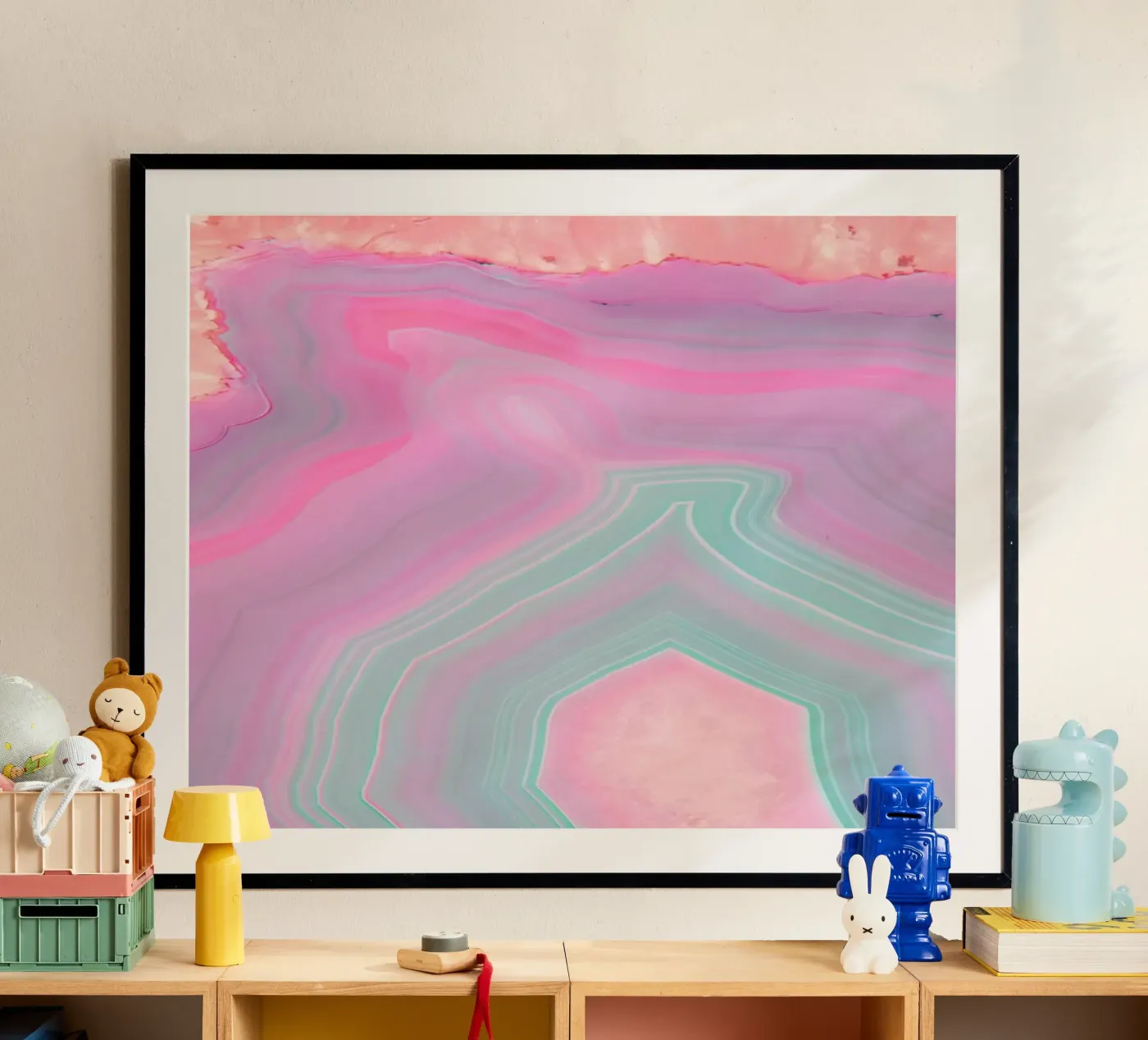 Pastel Agate poster da cafelab