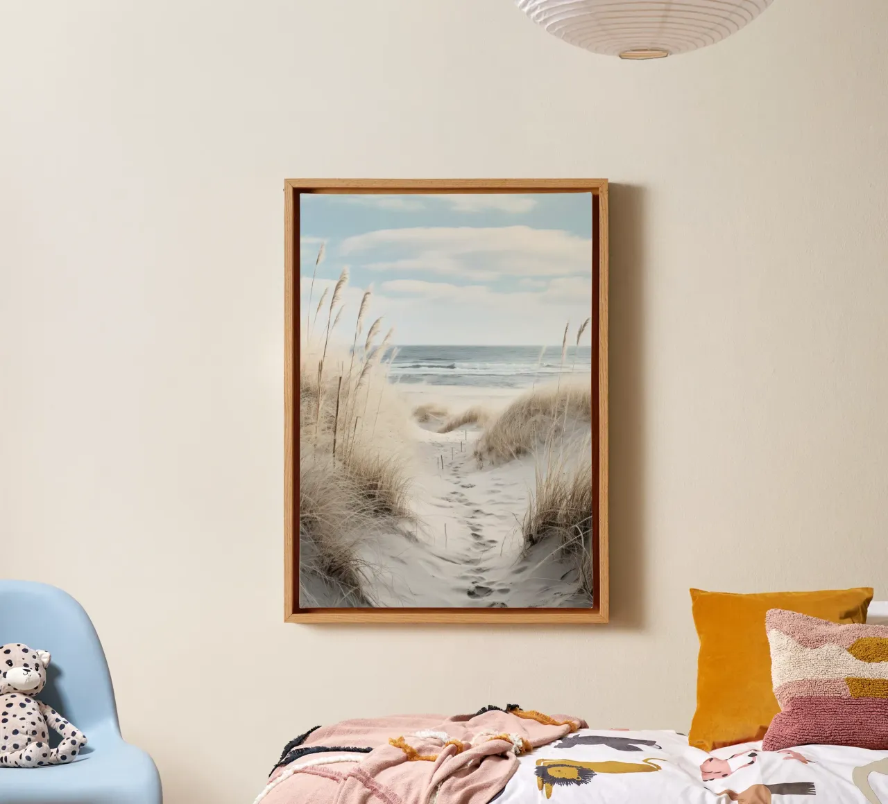 Beach path canvas by PosterPrint