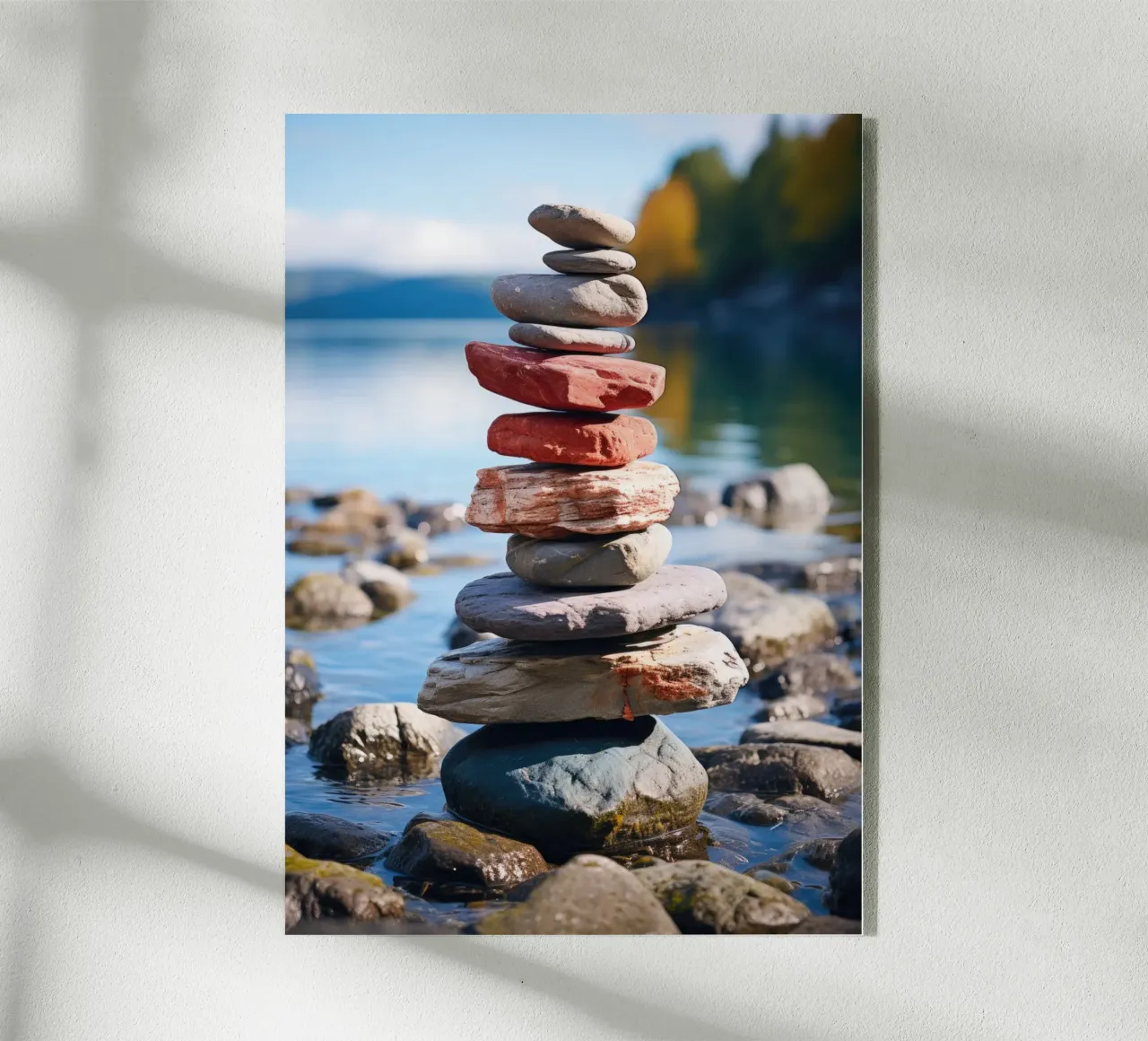 Torre di pietra a cairn plexiglass da PosterPrint