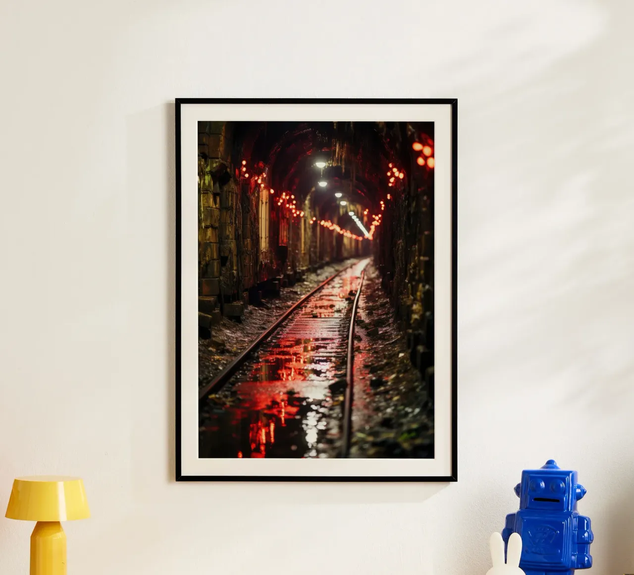 Posto perso U-Bahn poster con telaio in alluminio da PosterPrint