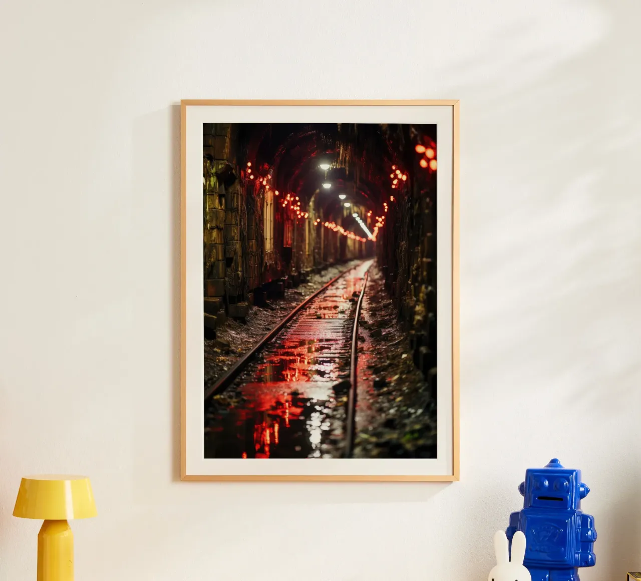 Posto perso U-Bahn poster con telaio in alluminio da PosterPrint