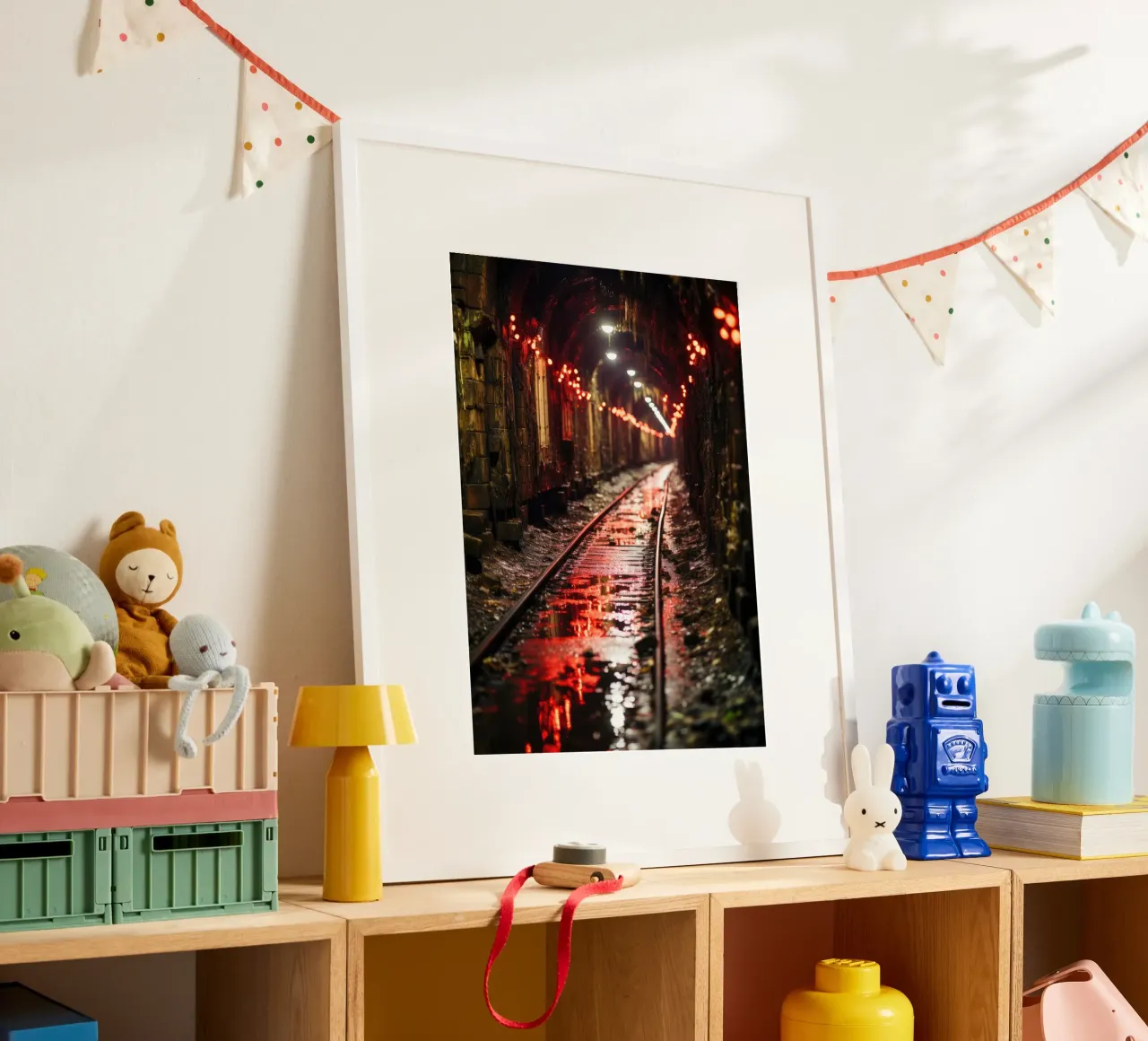 Posto perso U-Bahn poster con telaio in alluminio da PosterPrint