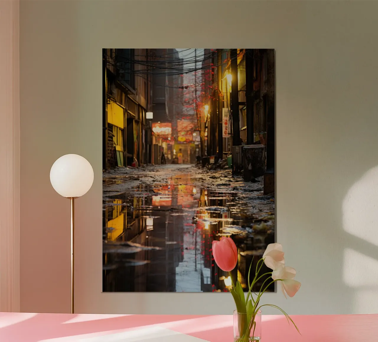 Via del Luogo Perduto poster con telaio in legno da PosterPrint