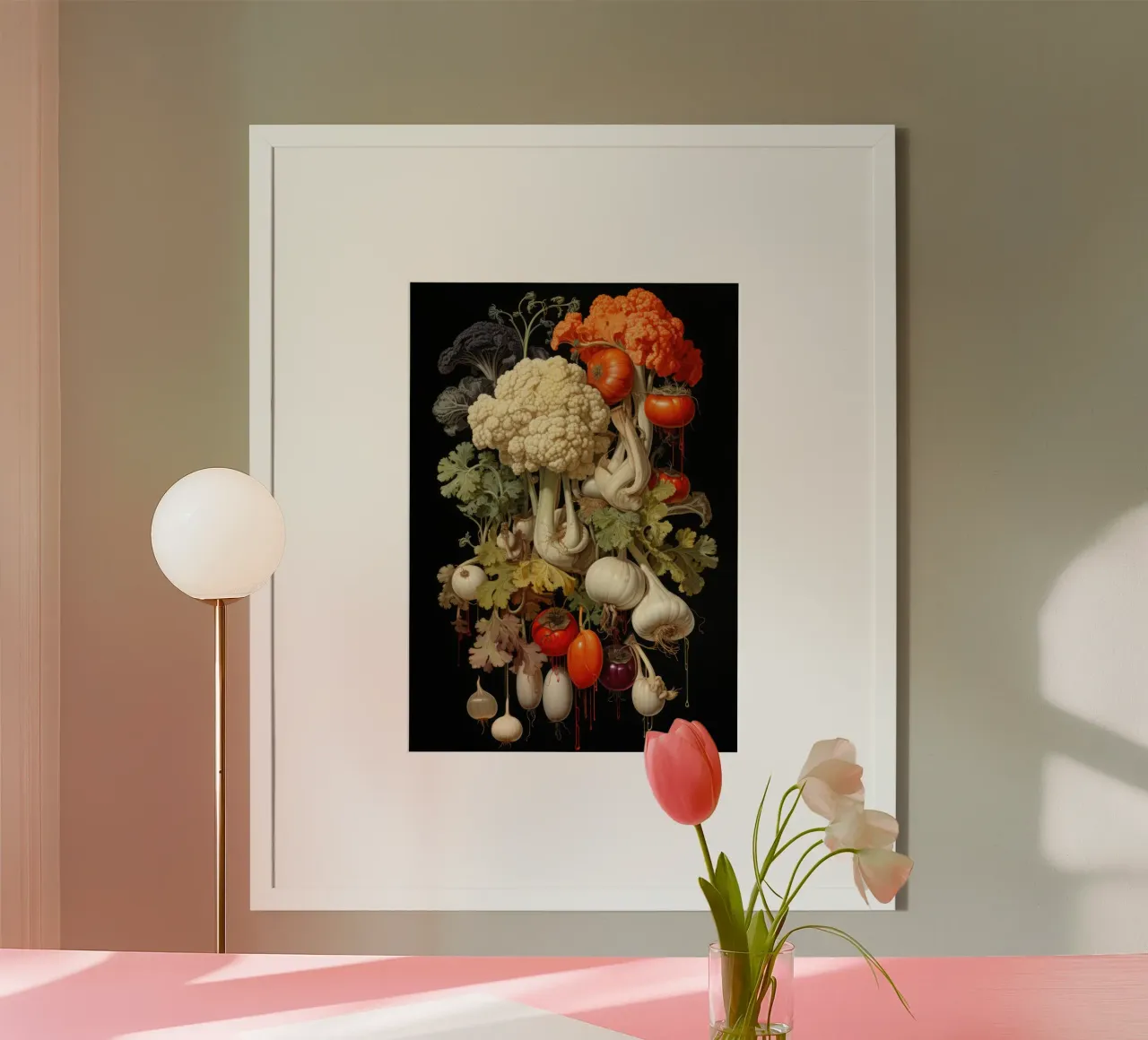 Illustrazione di verdure poster con telaio in alluminio da PosterPrint