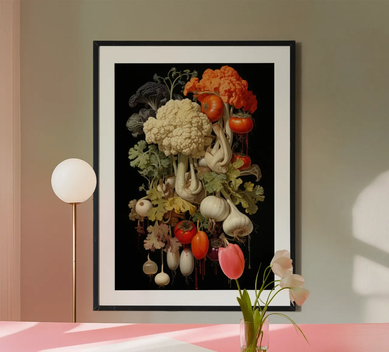 Illustrazione di verdure poster con telaio in alluminio da PosterPrint