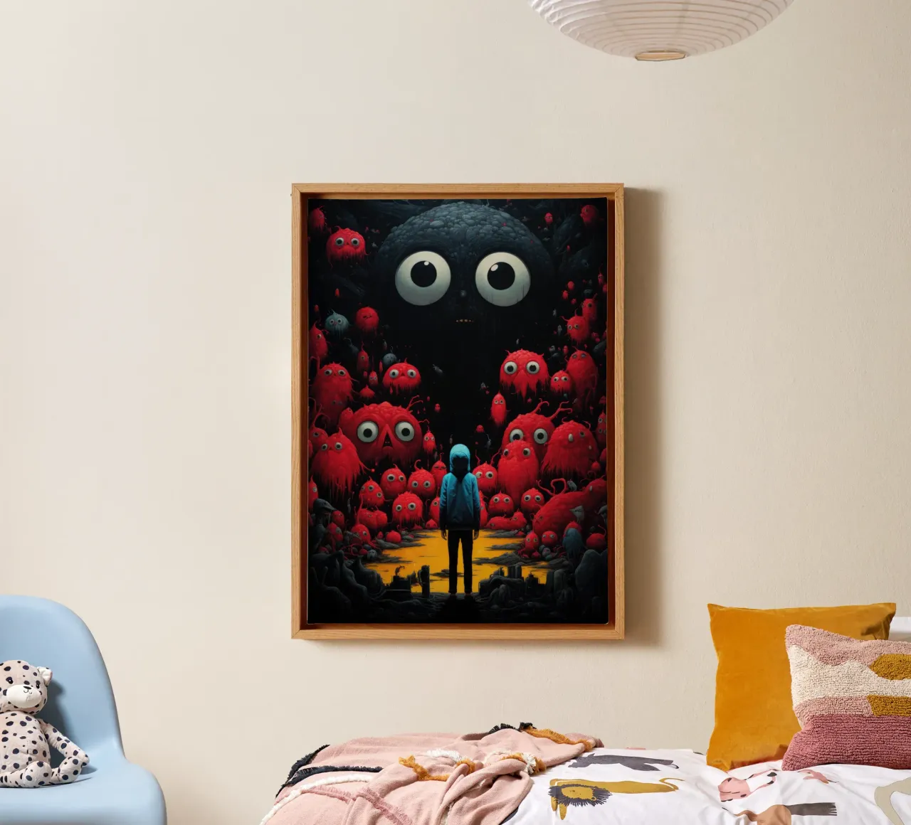 Thoughts in your head canvas with Floater frame by PosterPrint