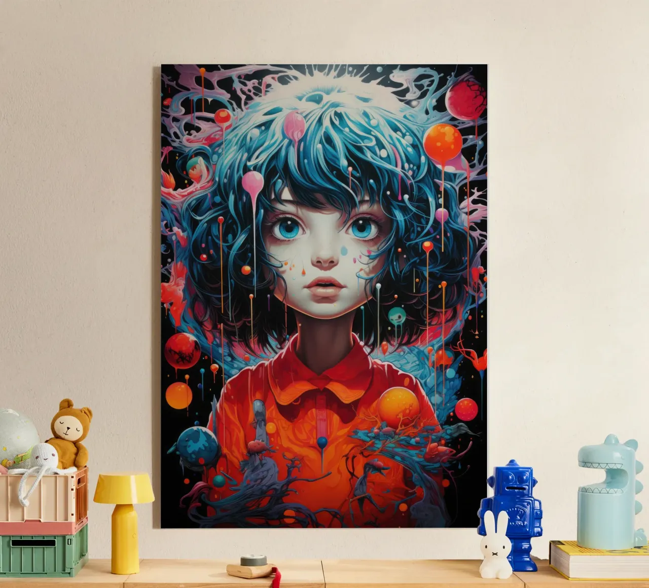 Chaos in the head acrylic glass by PosterPrint