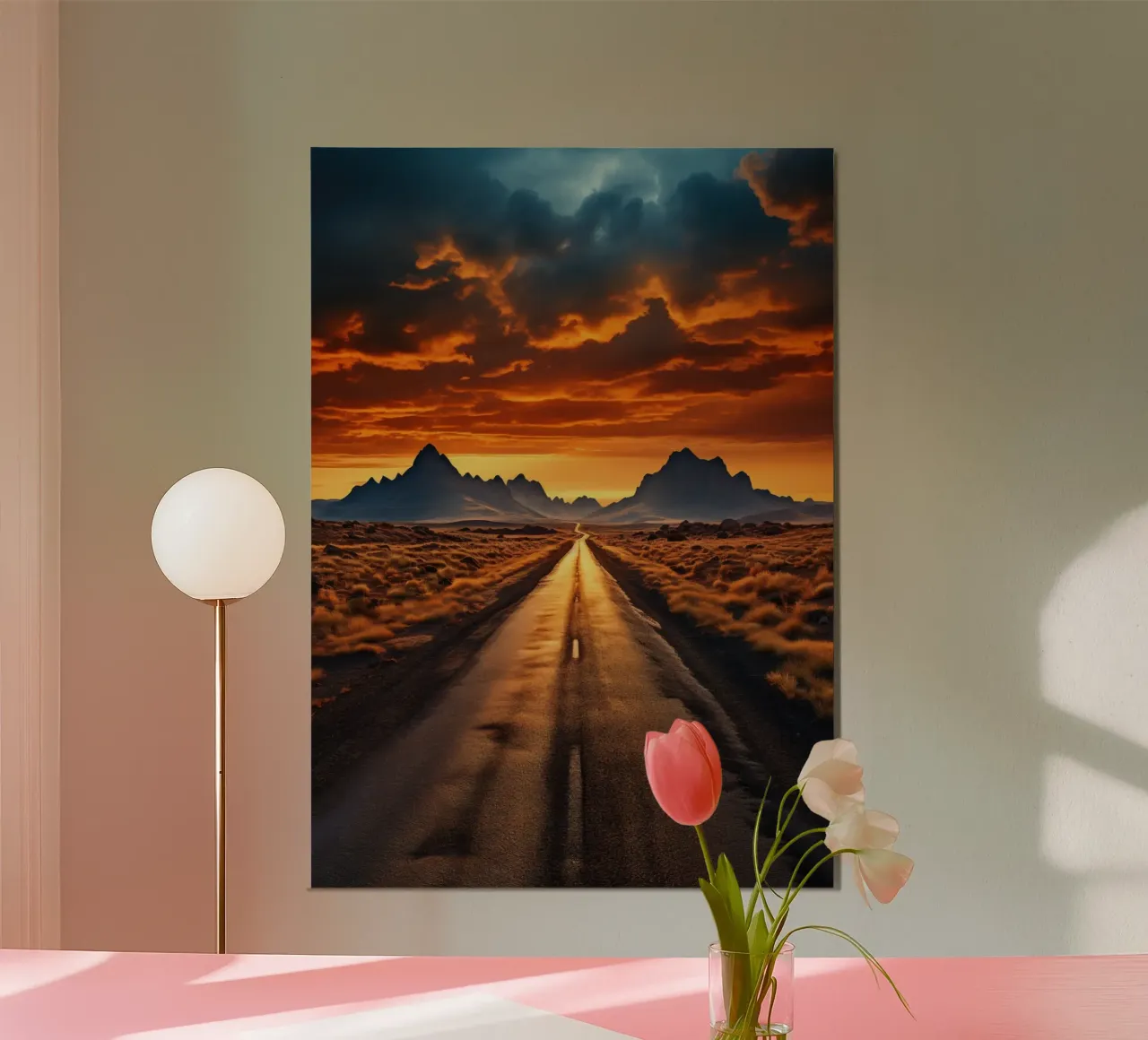 La strada verso il nulla poster con telaio in alluminio da PosterPrint