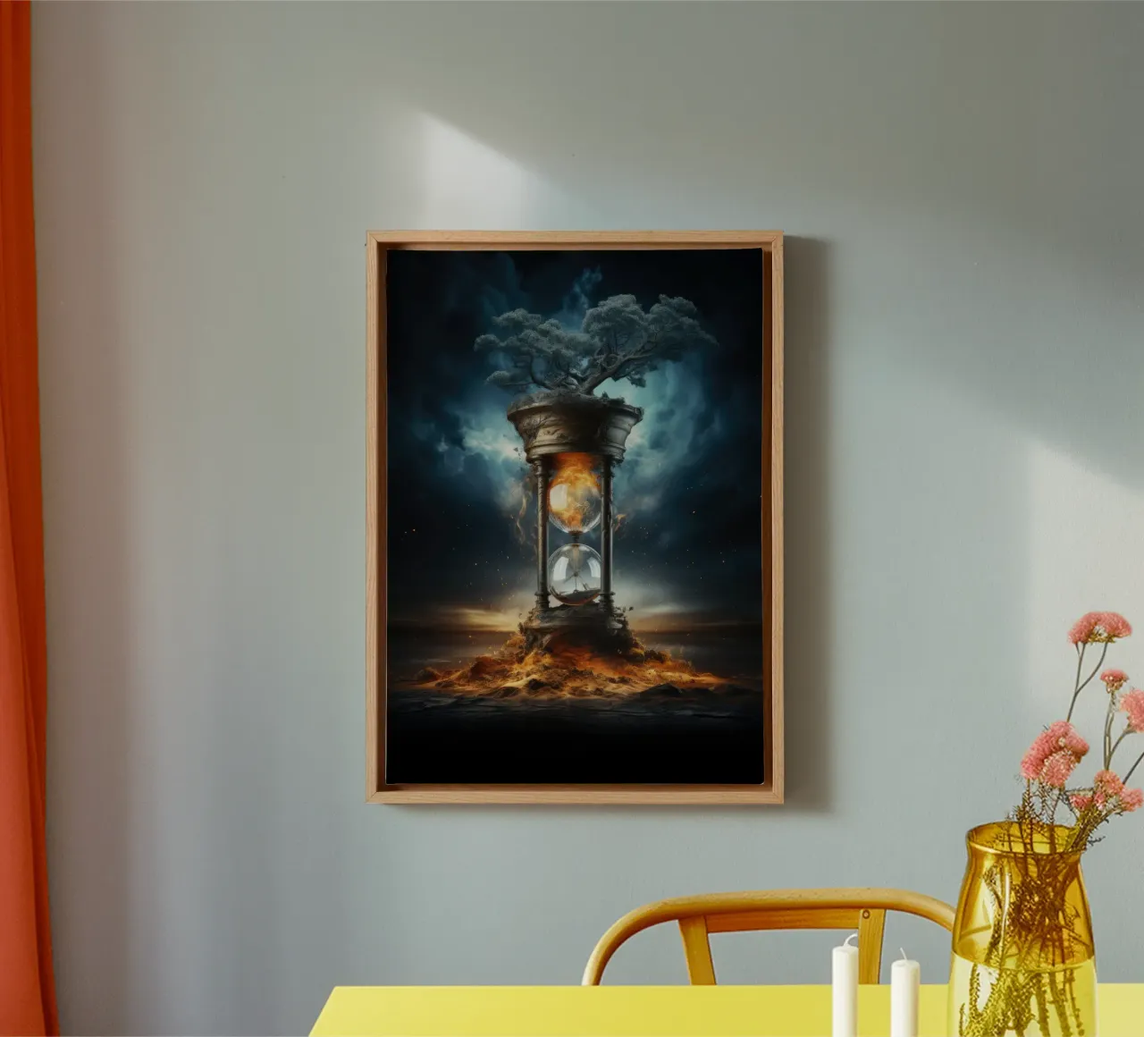 Clessidra, ... il tempo sta per scadere tela da PosterPrint