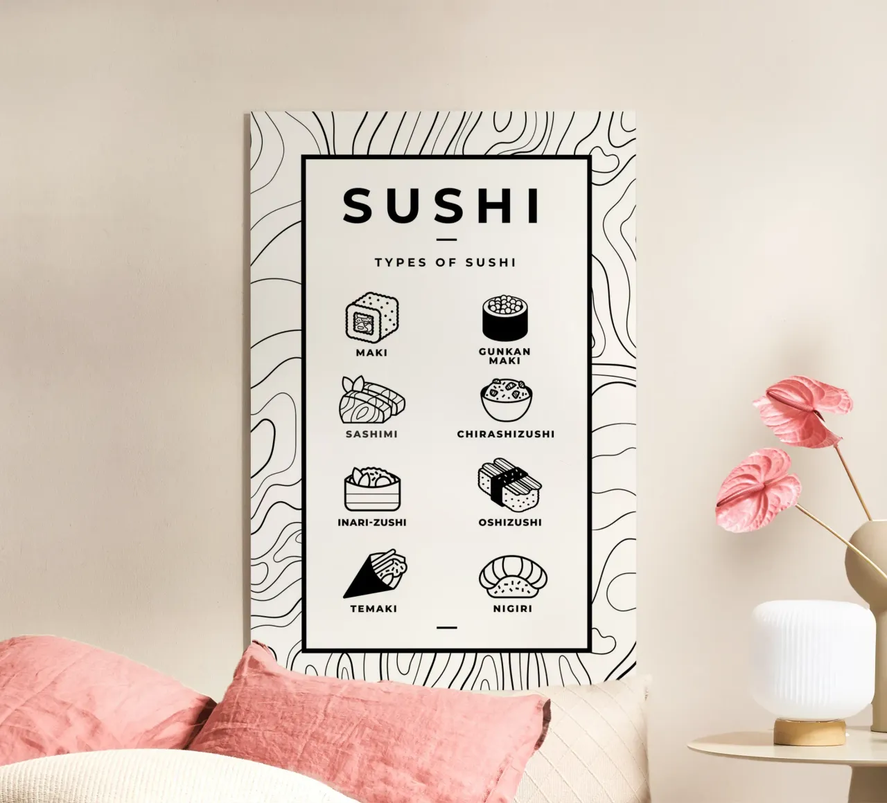 Sushi Varianten plexiglass da PosterPrint