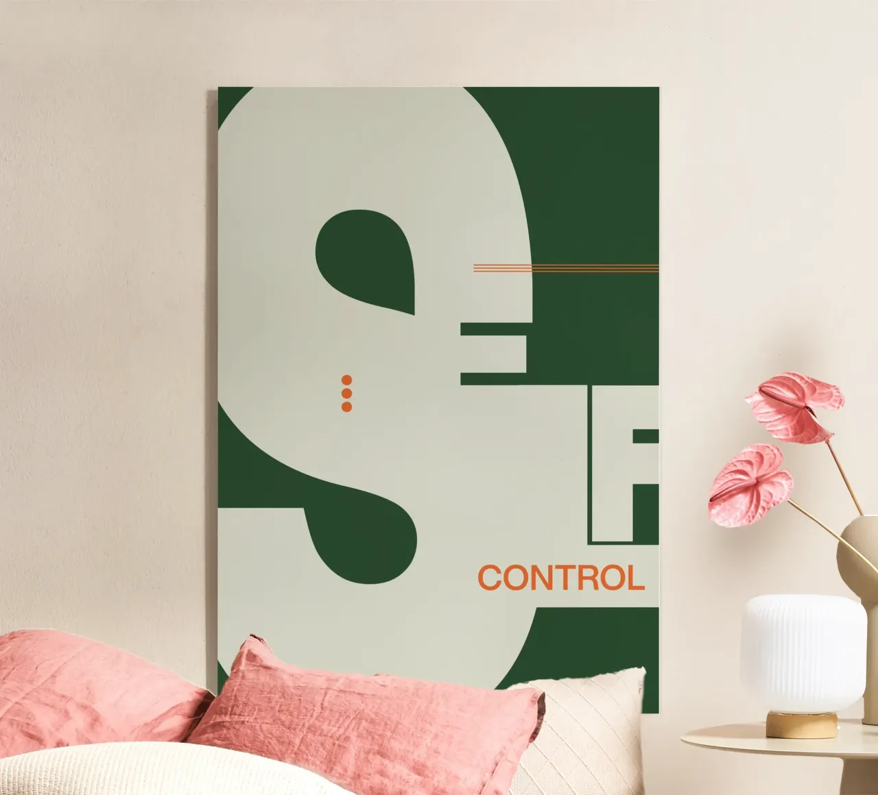 Selfcontrol acryl van Hey Vincent