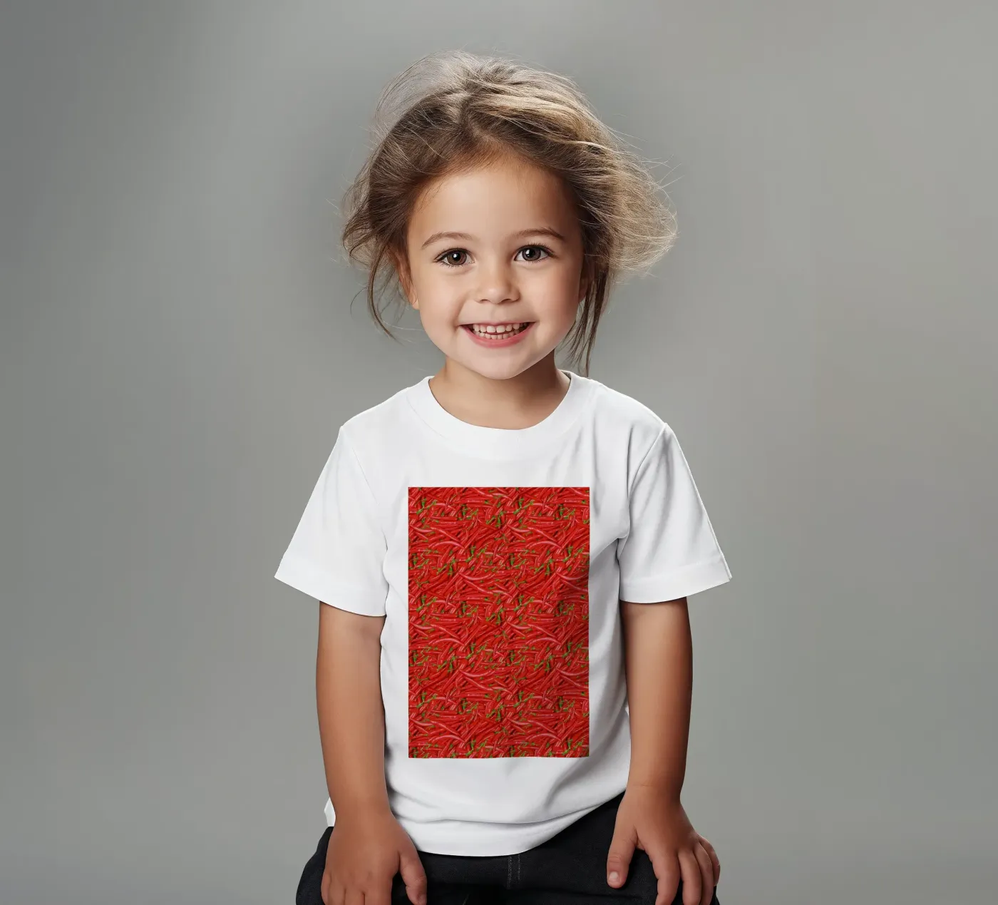 Chilli kinder t-shirt van Curious Collections by Marielle Leenders