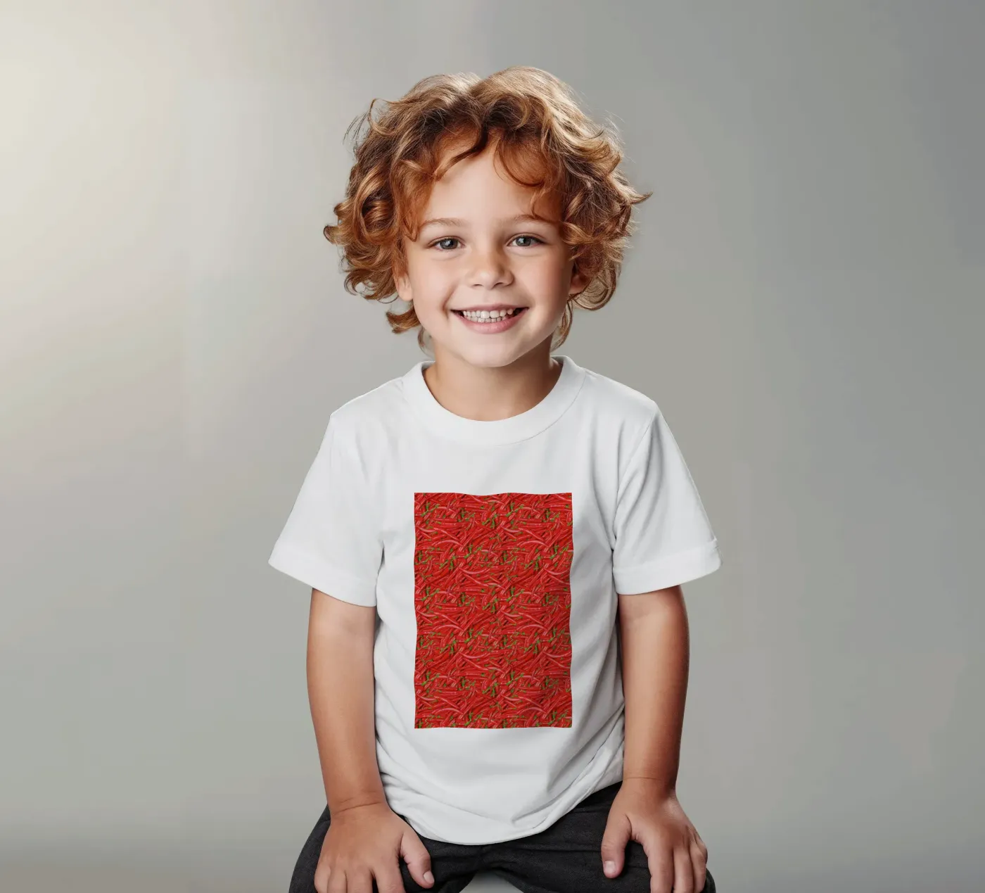 Chilli kinder t-shirt van Curious Collections by Marielle Leenders